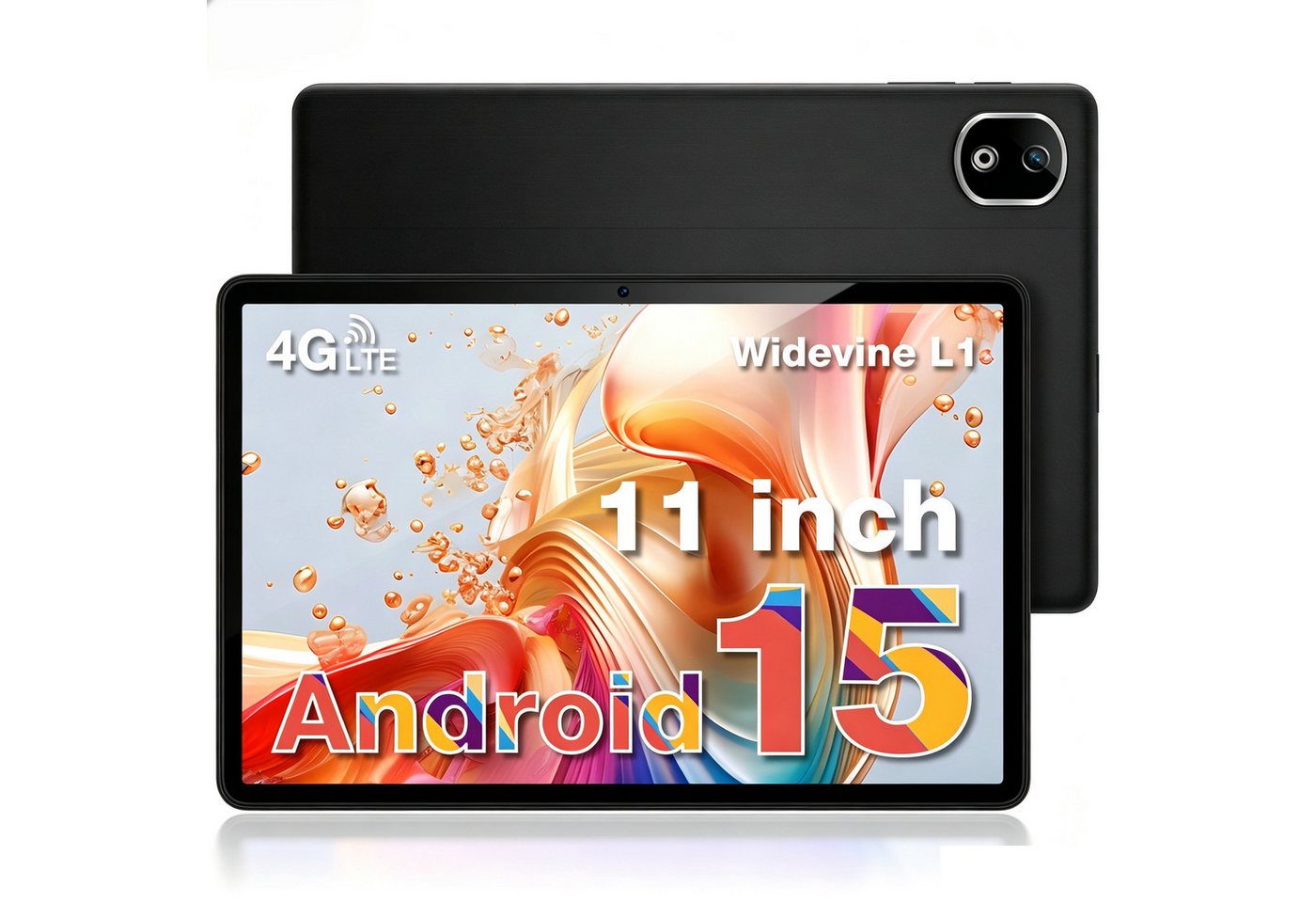 DOOGEE T30E Android 15 tablet 11 Zoll, 8000mAh, 4GB RAM + 128GB ROM/TF 1TB Tablet (11", 128 GB, Android 15, 4G, Dual 4G LTE 5G WiFi Tablets LTE, BT5.0, 13MP+5MP, Widevine L1, OTG)