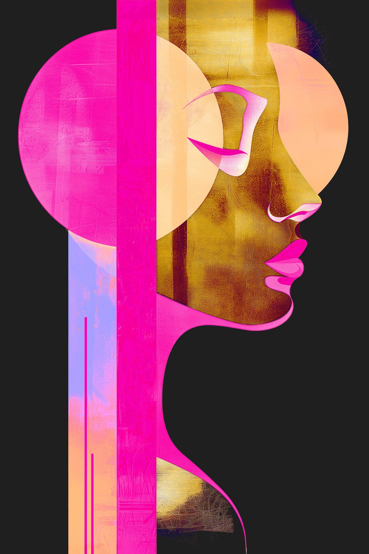 A.S. Création Leinwandbild Leinwand Metropolis Neon 30 x 45 cm