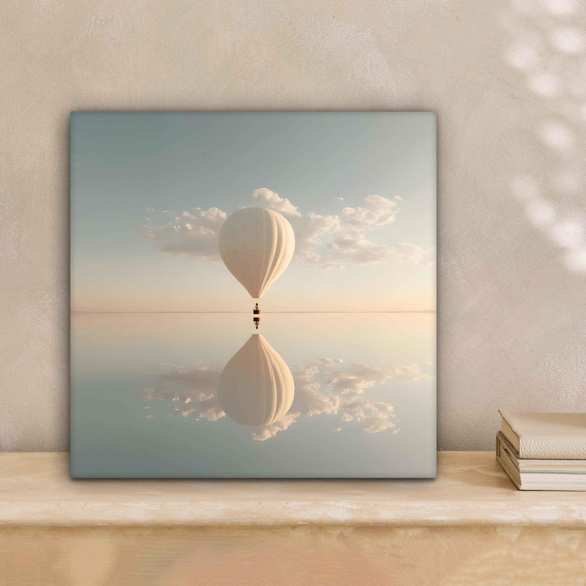 OneMillionCanvasses® Leinwandbild Heißluftballon - Wolken - günstig online kaufen