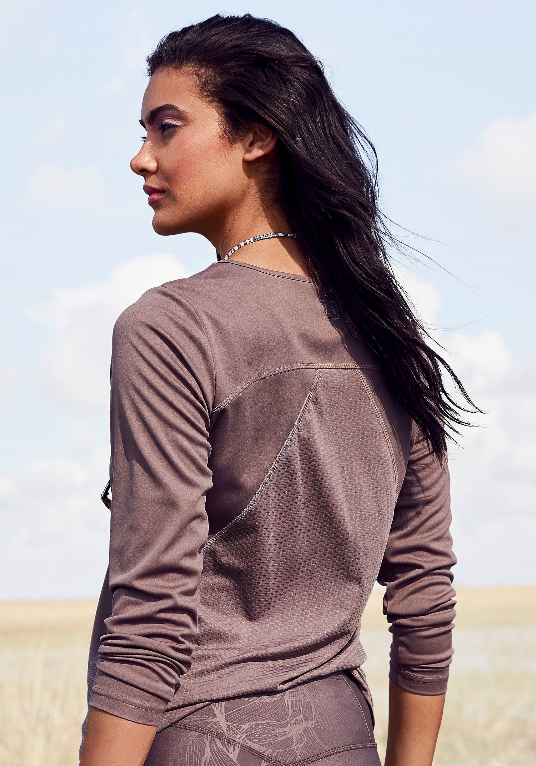 LASCANA ACTIVE Funktionsshirt mit Mesh-Einsatz günstig online kaufen