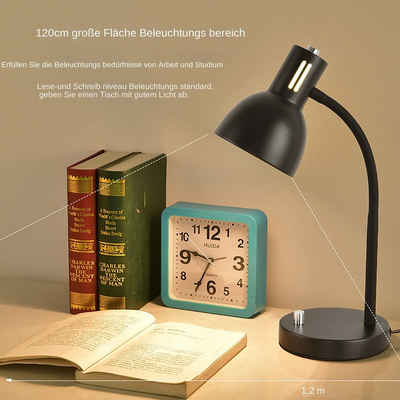 yozhiqu Schreibtischlampe Kleine Metall-Tischlampe, verstellbare Schwanenhals-Tischlampe, geeignet für Home Office Schreibtisch Schlafzimmer Nachttischlampe