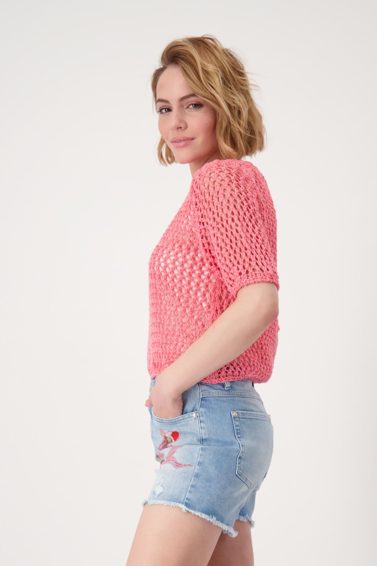 Monari Kurzarmpullover