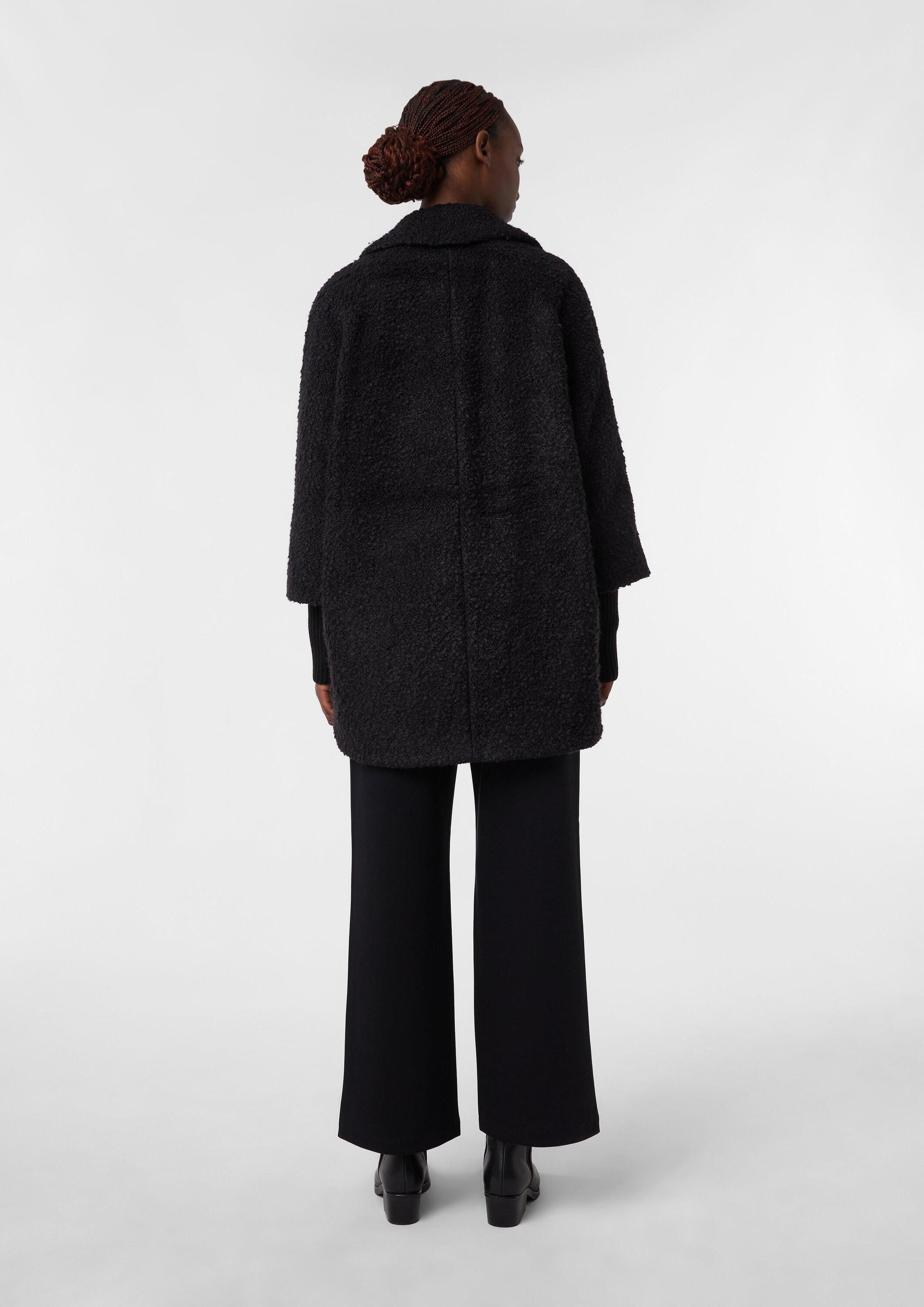 comma Funktionsmantel Outdoor-Jacke Bouclé-Jacke mit Reverskragen