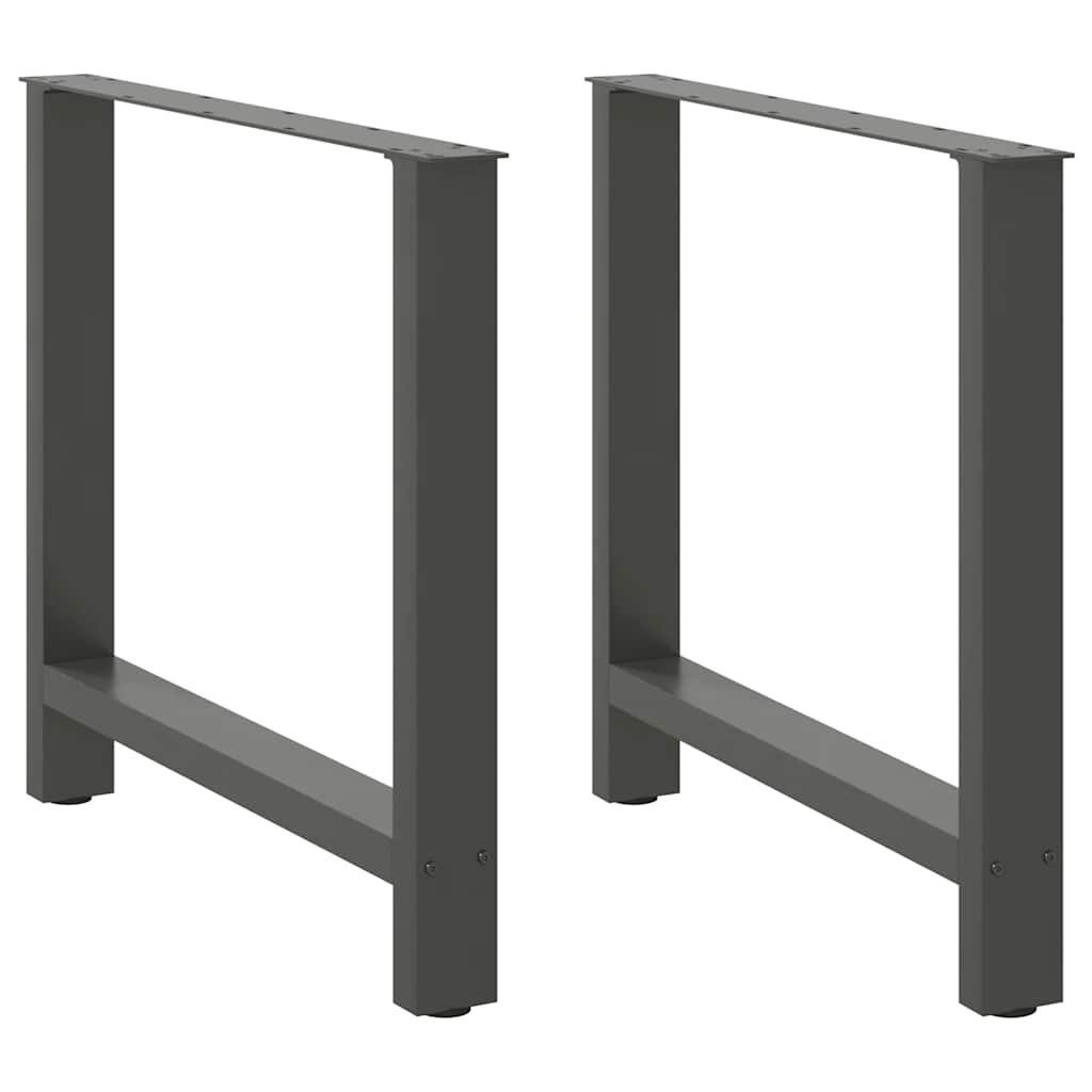 vidaXL Couchtisch, Couchtischbeine Anthrazit 2 Stk. günstig online kaufen