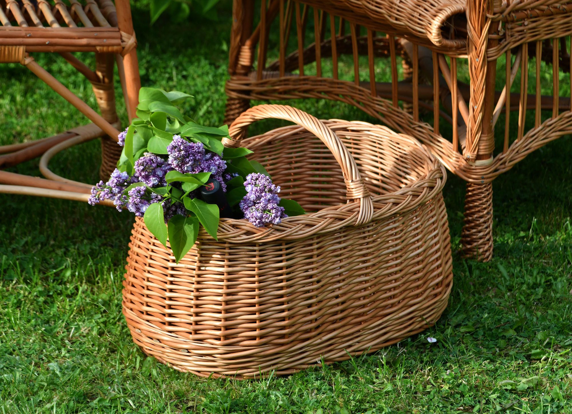 EDM Cesta Mimbre 37 X 25 X 20 Cm