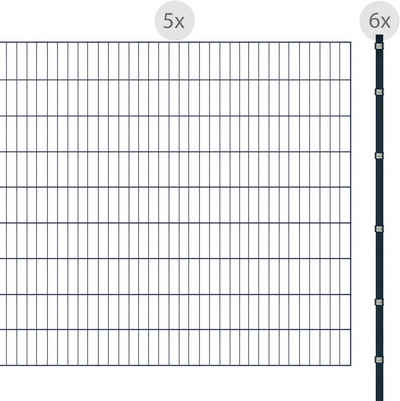 Arvotec Doppelstabmattenzaun ESSENTIAL 183 zum Einbetonieren, (Set), Zaunhöhe 183 cm, Zaunlänge 2 - 60 m