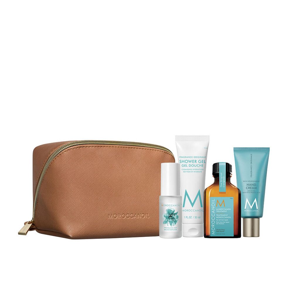moroccanoil Hautpflege-Set BODY HYDRATION ESSENTIALS CASE 5 Stück