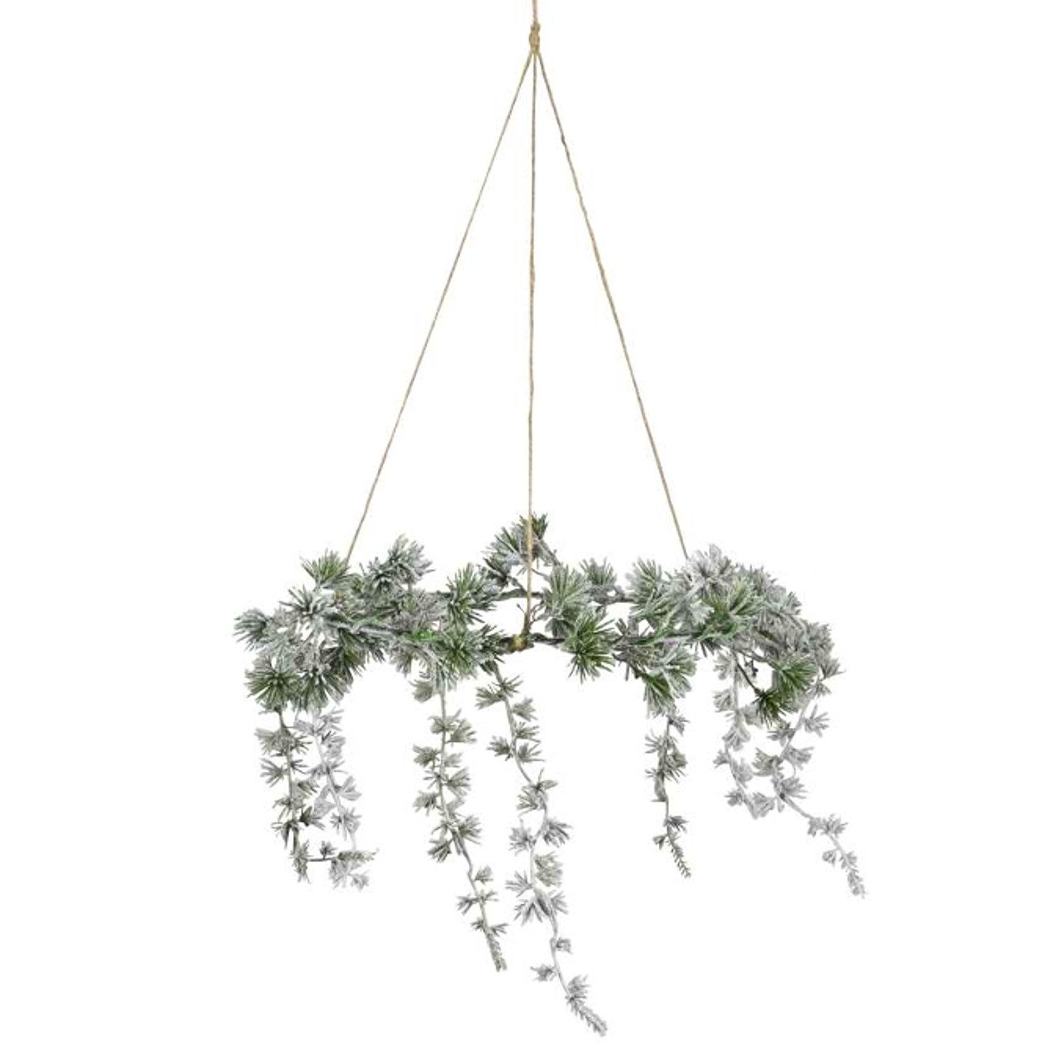 Macosa Home Dekokranz Kranz hängend beschneit Ø 40 cm Winterkranz, Kunststo günstig online kaufen