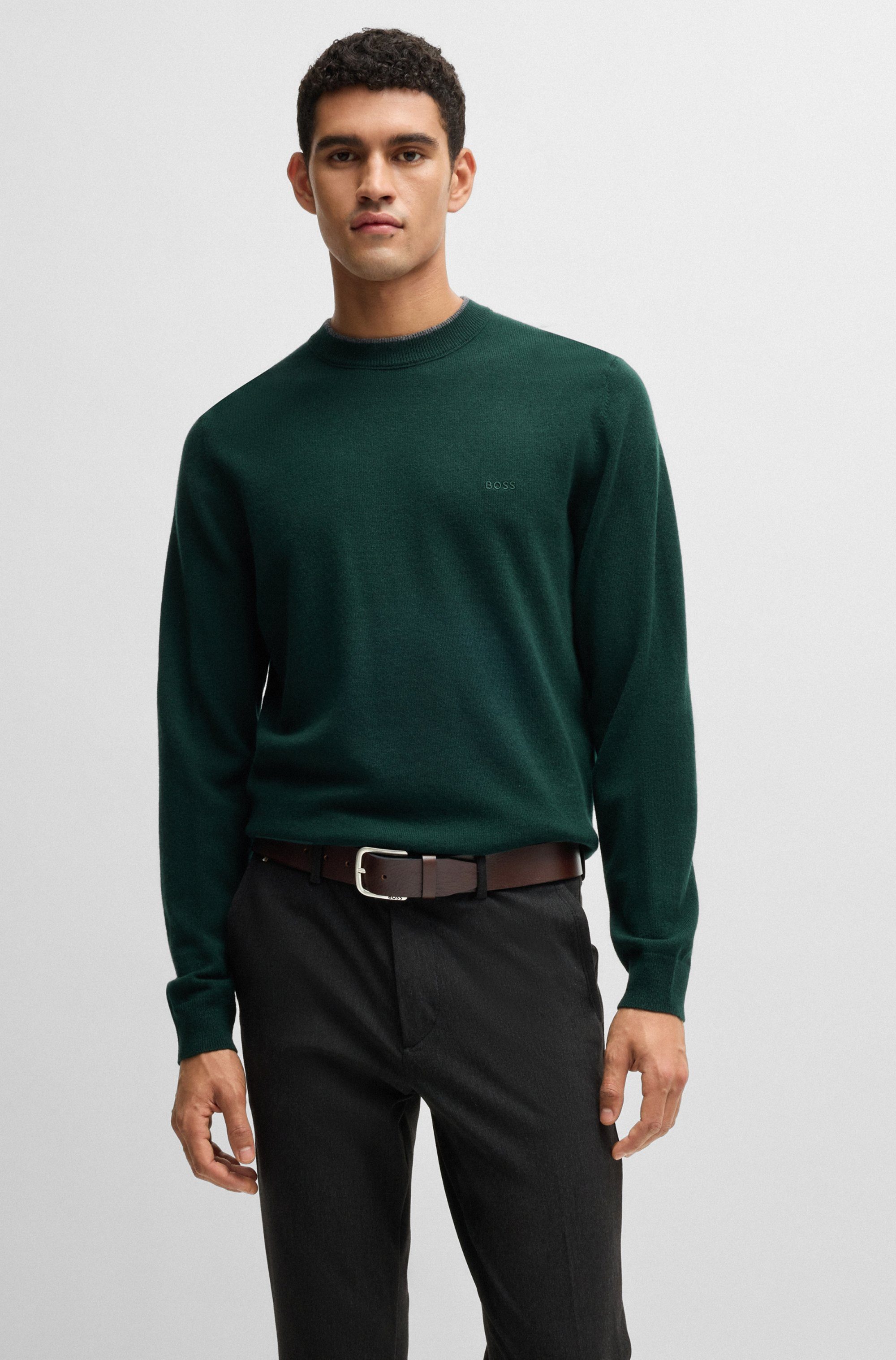 BOSS Ledergürtel Janni Sz40 mit Prägung auf der Schließe günstig online kaufen