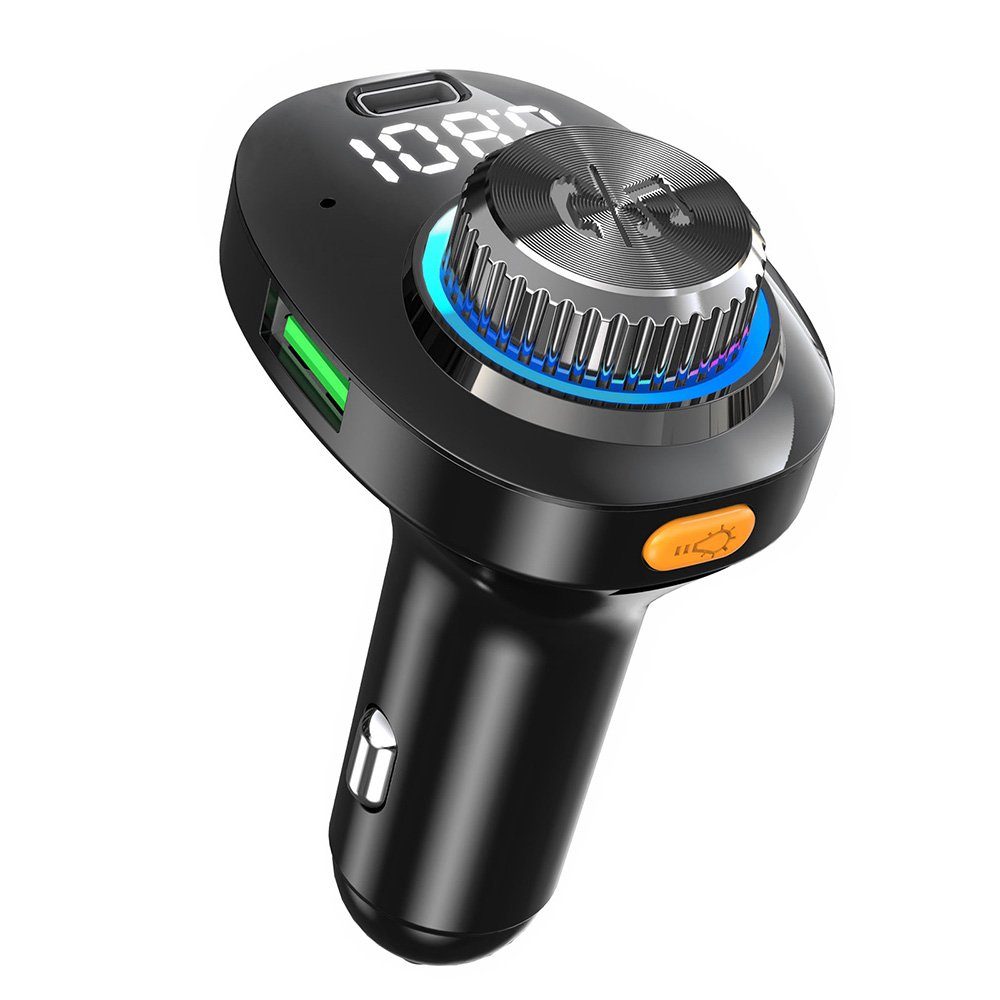 Auto FM Transmitter Bluetooth Kfz Radio Adapter mit Dual USB Ladegerät für Handy 