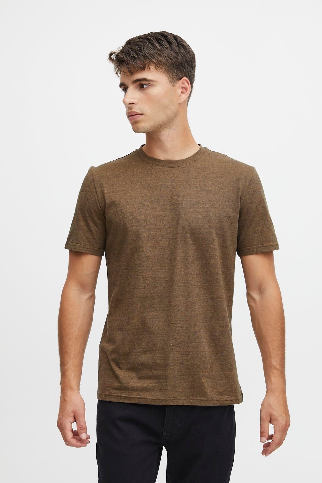 Casual Friday Meliert CFThor Braun Basic T-Shirt T-Shirt Rundhals in 5743