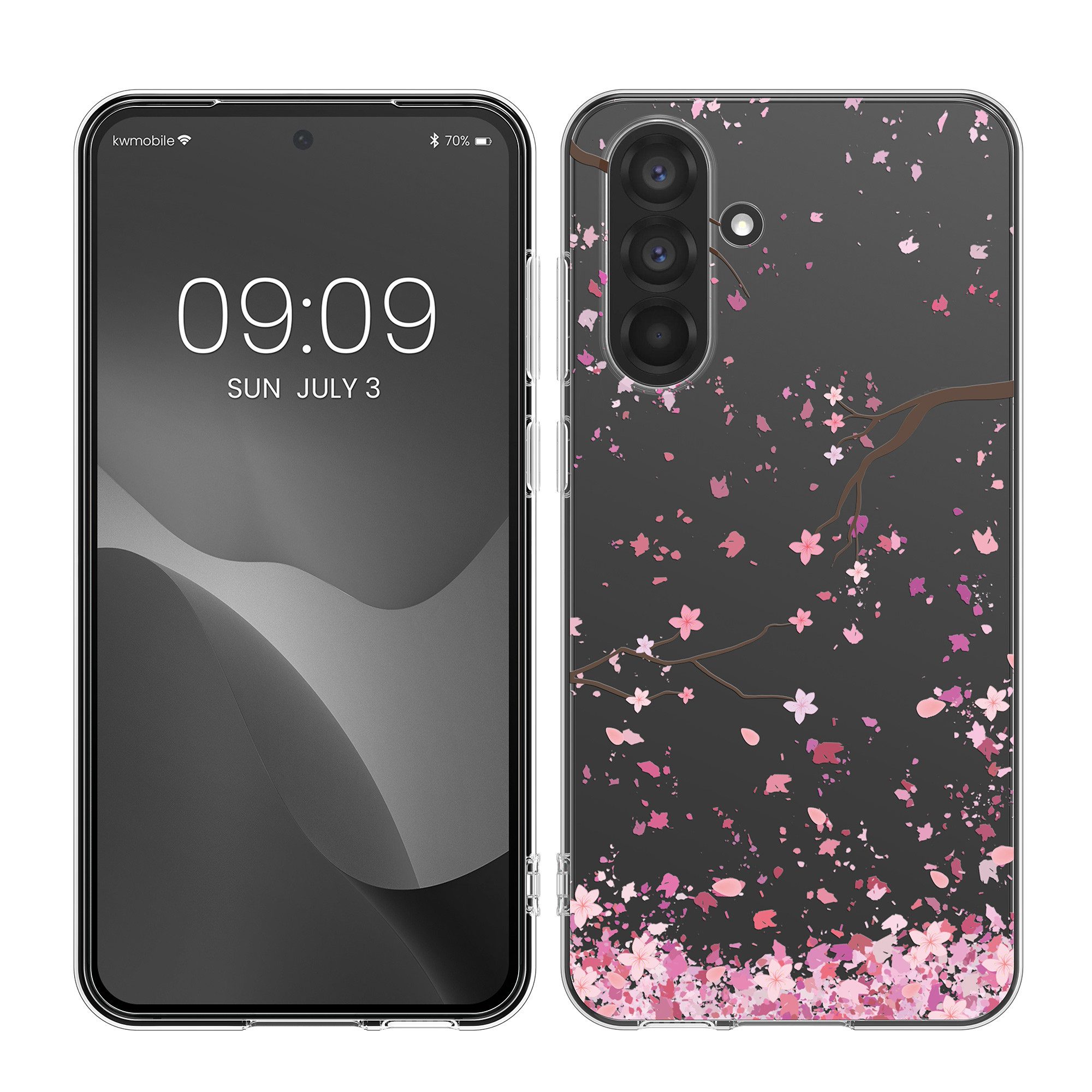 kwmobile Handytasche Case für Samsung Galaxy A56 5G (1-tlg), Hülle Silikon transparent - Silikonhülle