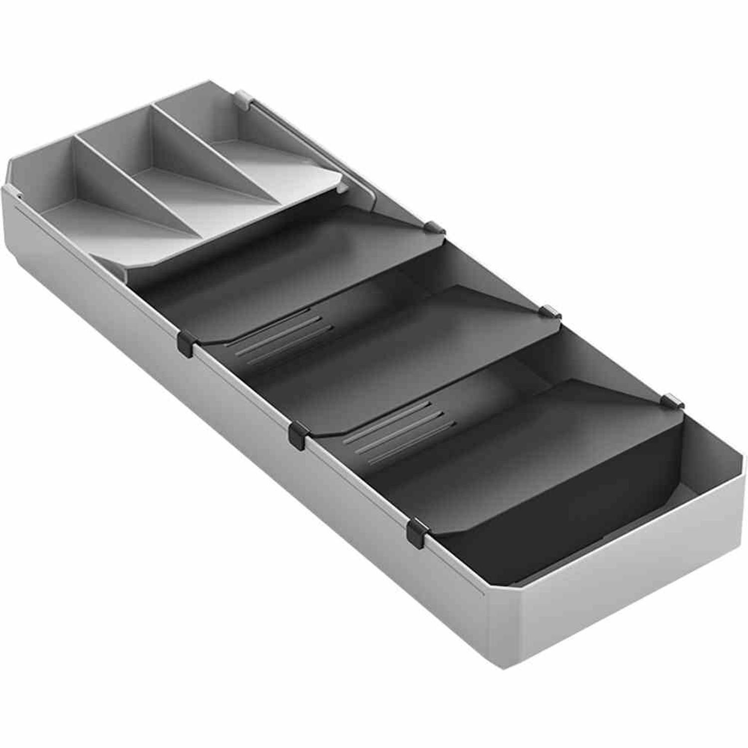 Metaltex Aufbewahrungsbox Uni-Fit Besteck-Organizer grau