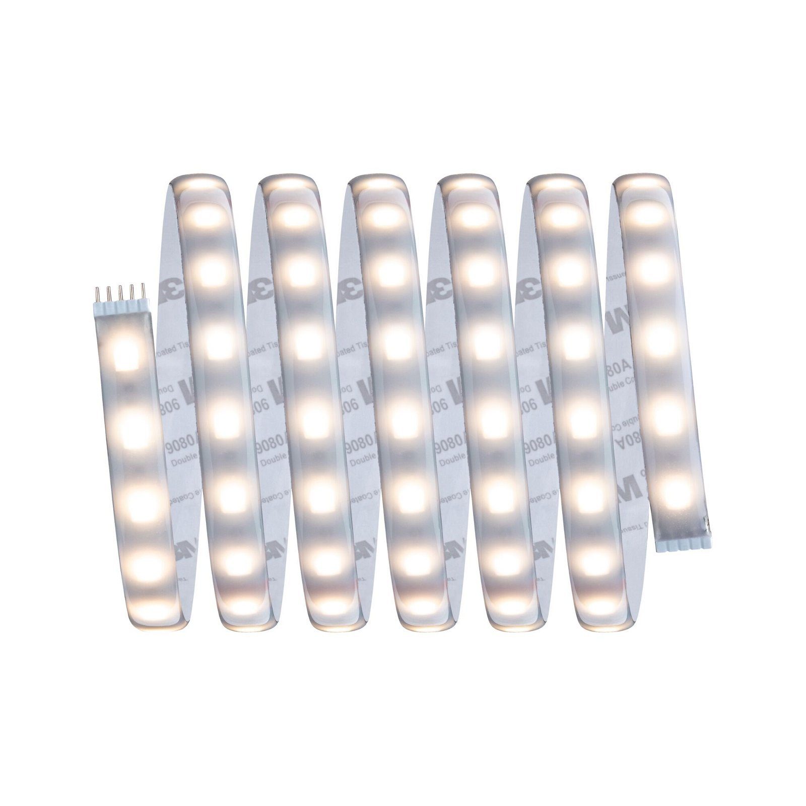 Paulmann LED-Streifen MaxLED 500 Stripe 2,5m IP44 Cover 3000K 30W 24V Silber Kunststoff, 1-flammig