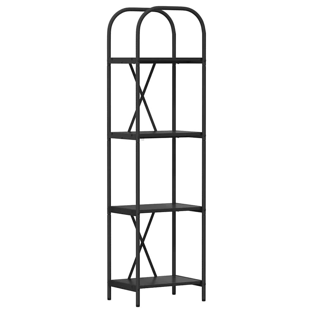 Bücherregal Bücherregal Schwarz Eichen-Optik 40 x 30 x 146 cm Holzwerkstoff