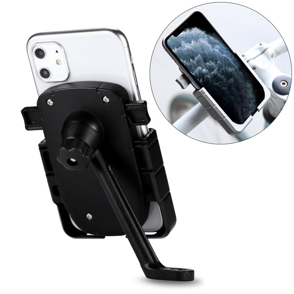 Smartphone-Halterung cofi1453® 360 Grad Verstellbarer Halterung Universal Fahrrad Handyhalterung für Rückspiegel Halter Fahrrad Fahrradhalterung für Smartphones