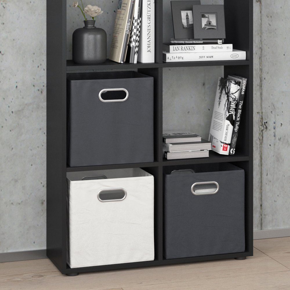 Vicco Raumteiler Scutum, Schwarz, 72 x 143 cm