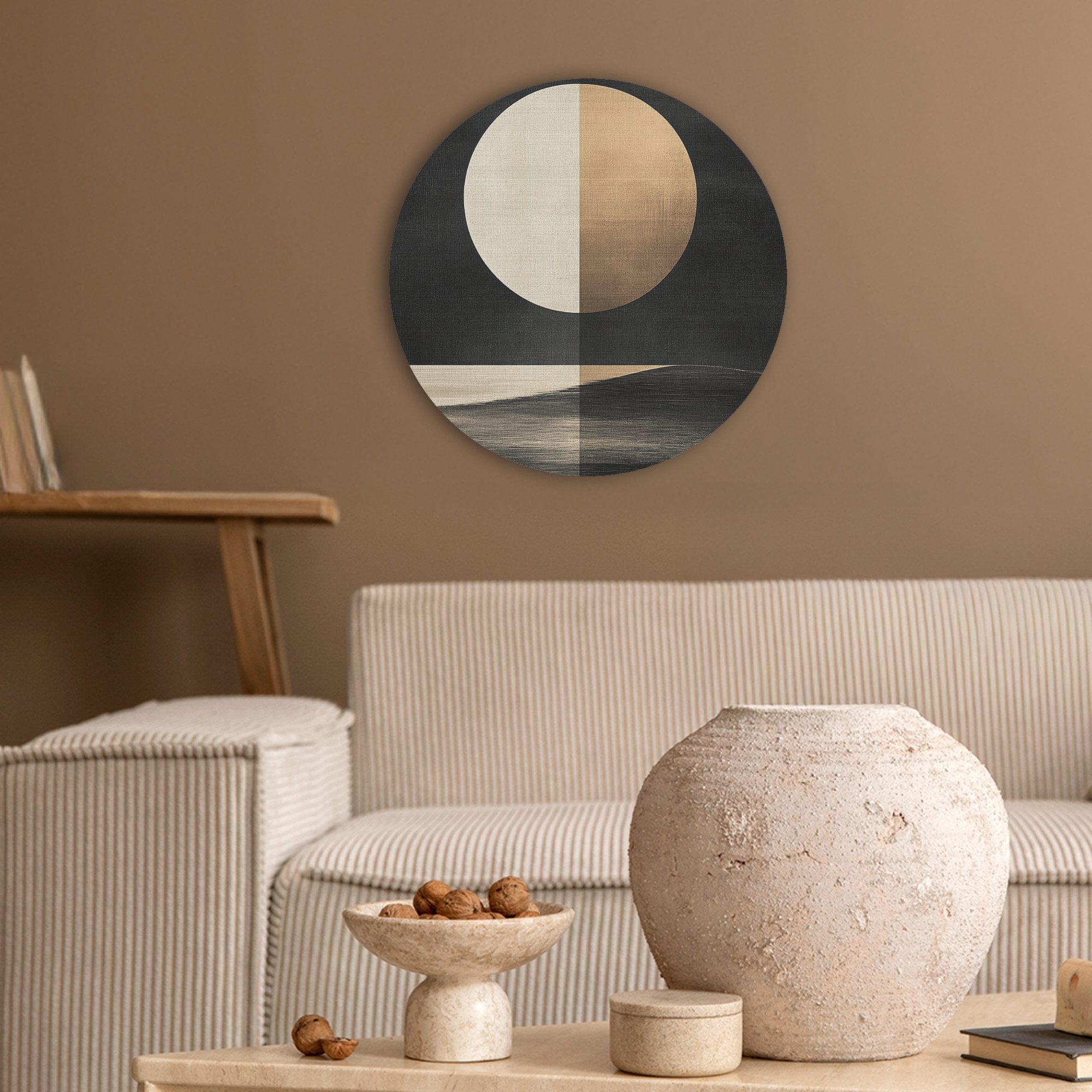 MuchoWow Gemälde Mond - Kreis - günstig online kaufen