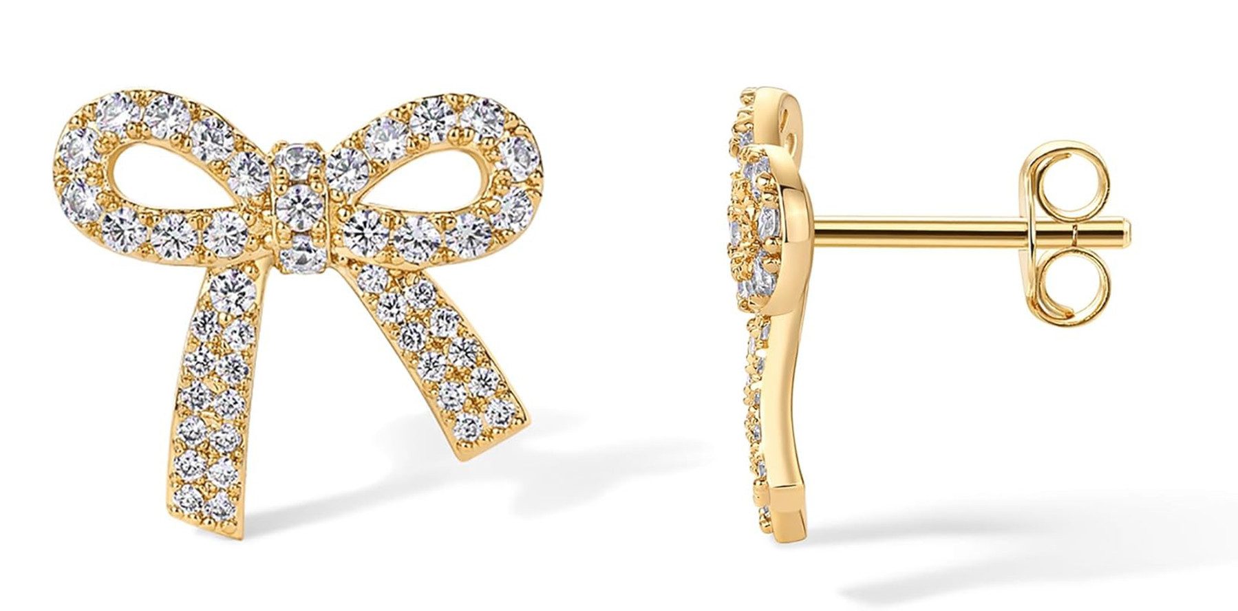 Paar Ohrstecker 14K Gold-Ohrstecker,D/E,VVS/VS,Diamant-Ohrstecker,Damen-Ohrstecker