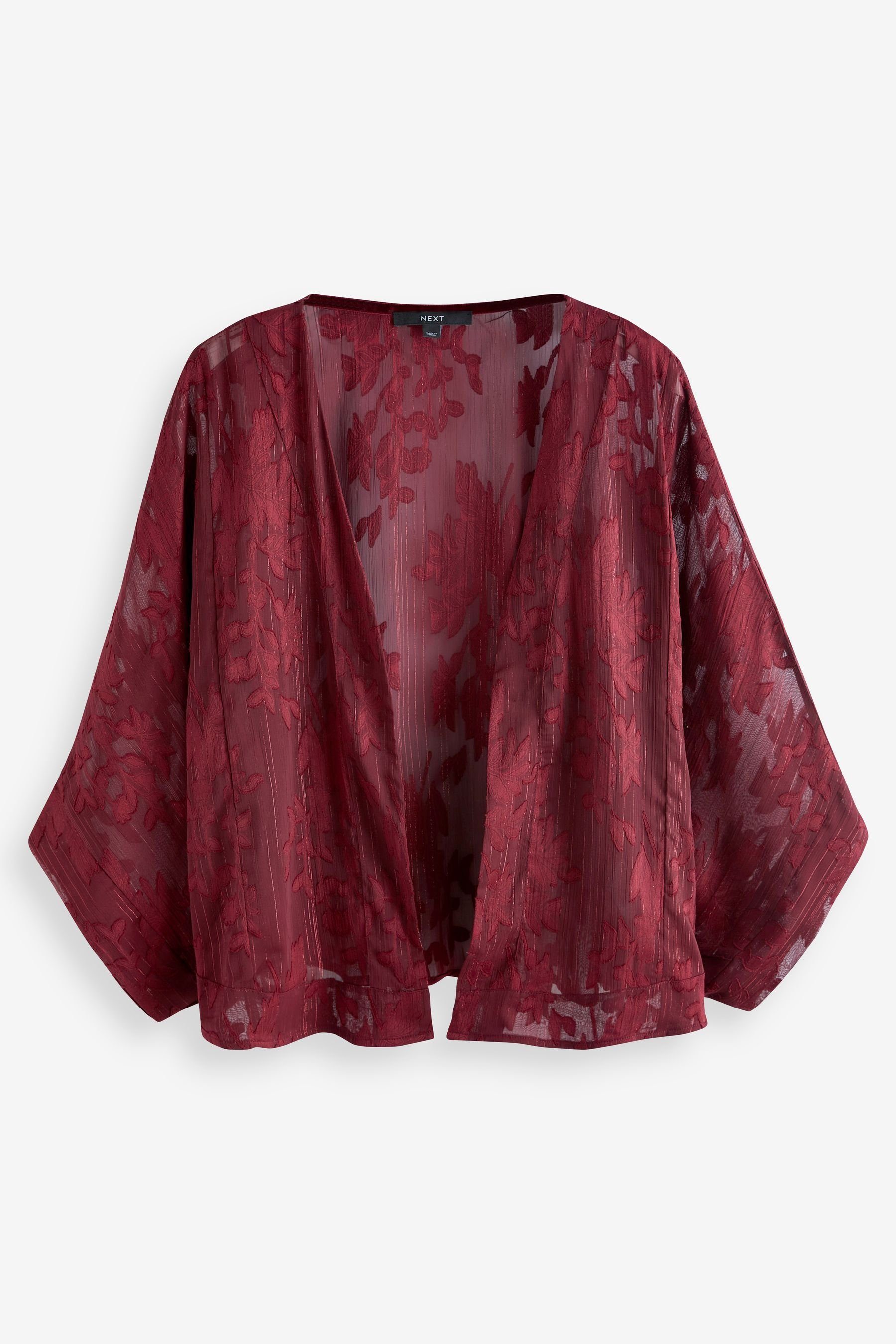 Next Blusenkimono (1-tlg) bestickter Transparenter Kimono