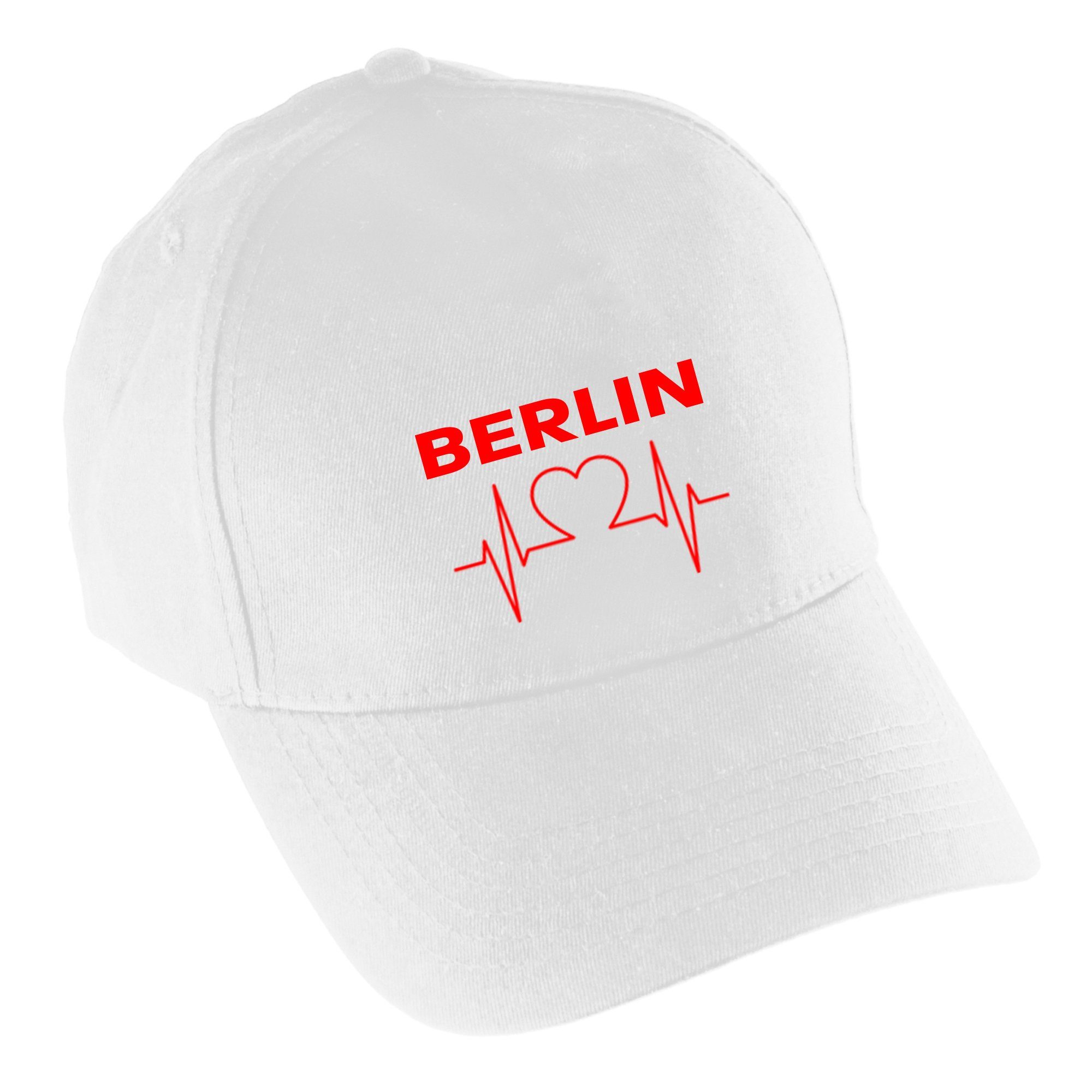 multifanshop Baseball Cap Berlin rot - Herzschlag - Mütze