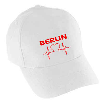 multifanshop Baseball Cap Berlin rot - Herzschlag - Mütze