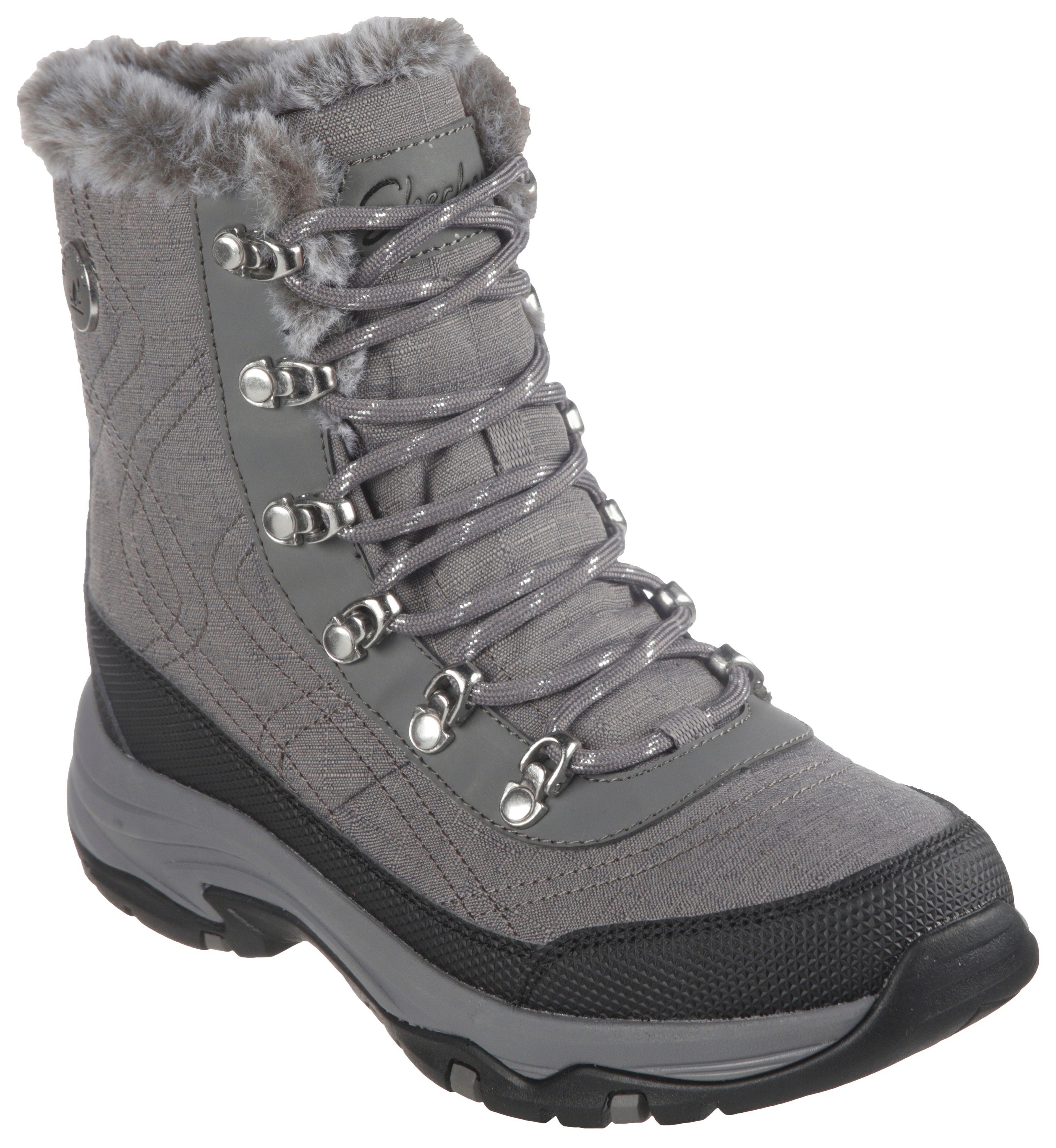 mit Skechers Winterboots Waterproof-Ausstattung COLD TREGO - grau-schwarz BLUES