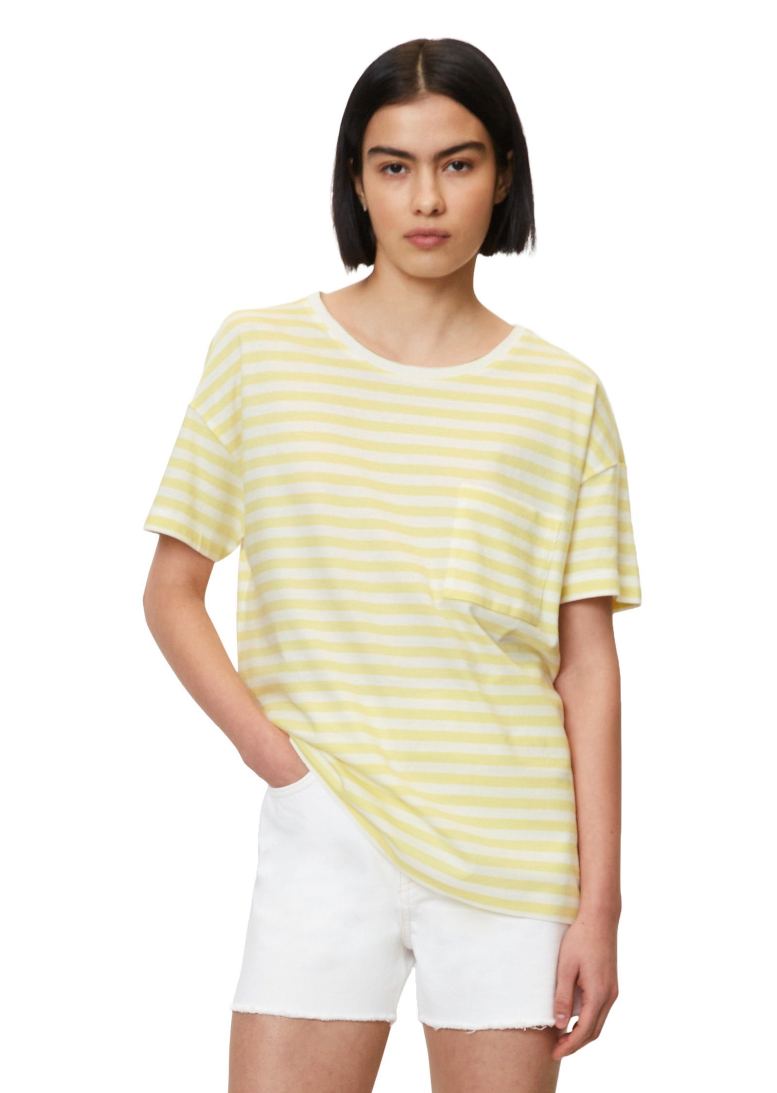 Marc O'Polo DENIM T-Shirt aus softem Single Jersey gelb