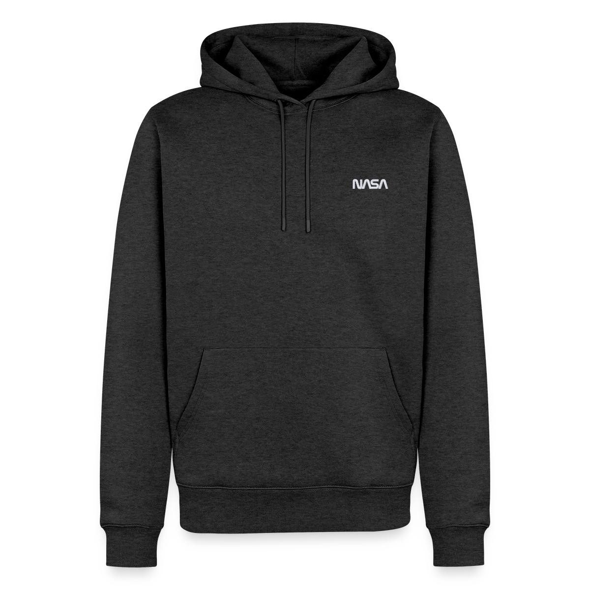 Hoodie Nasa Logo Klein Weiß Stick Herren Premium Hoodie