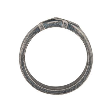 CAÏ Fingerring 925/- Sterling Silber matt oxidiert Dreieck