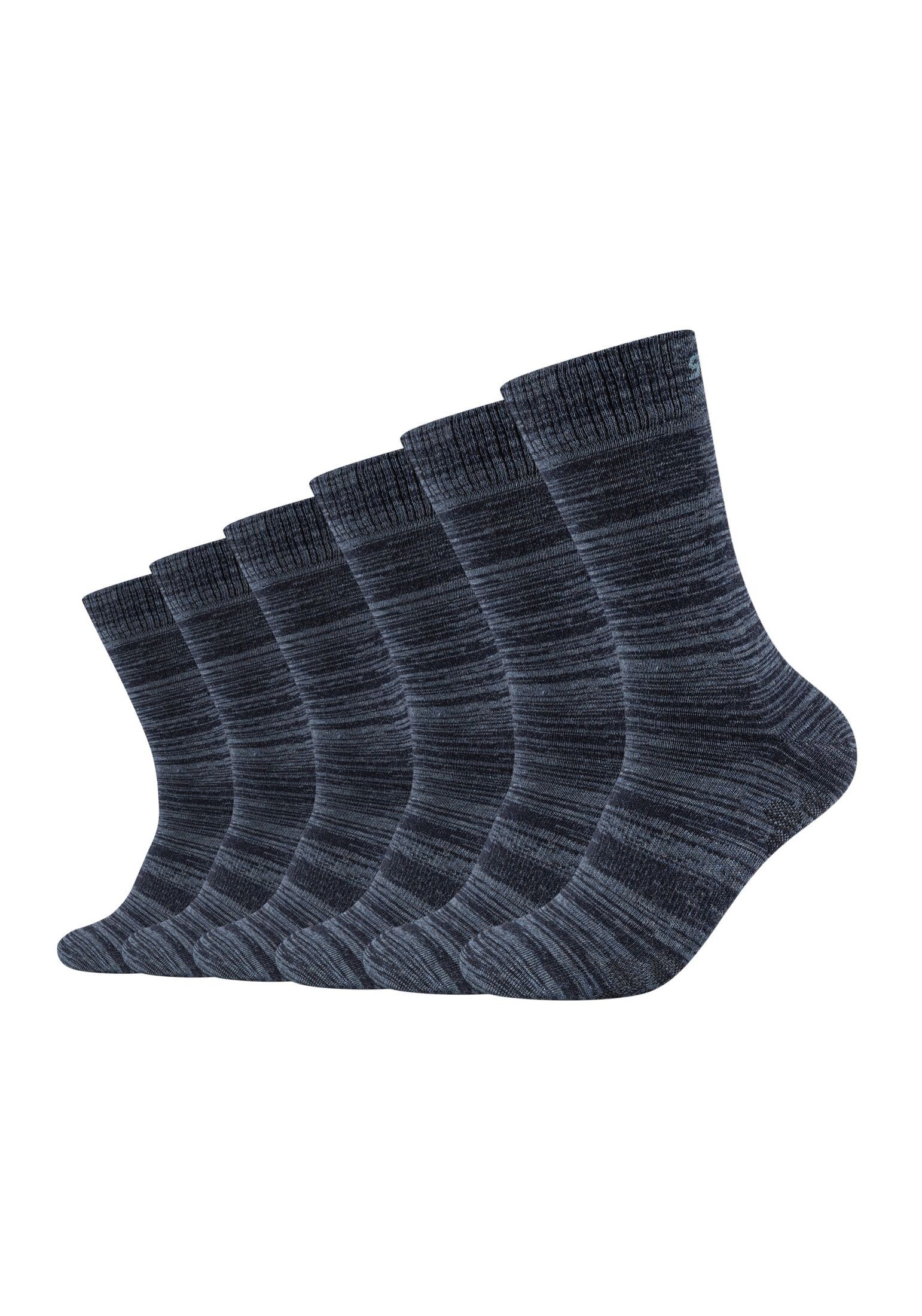 Skechers Socken (6-Paar) im praktischen 6er Pack, Dank hohem Baumwollanteil  äußerst angenehm zu tragen