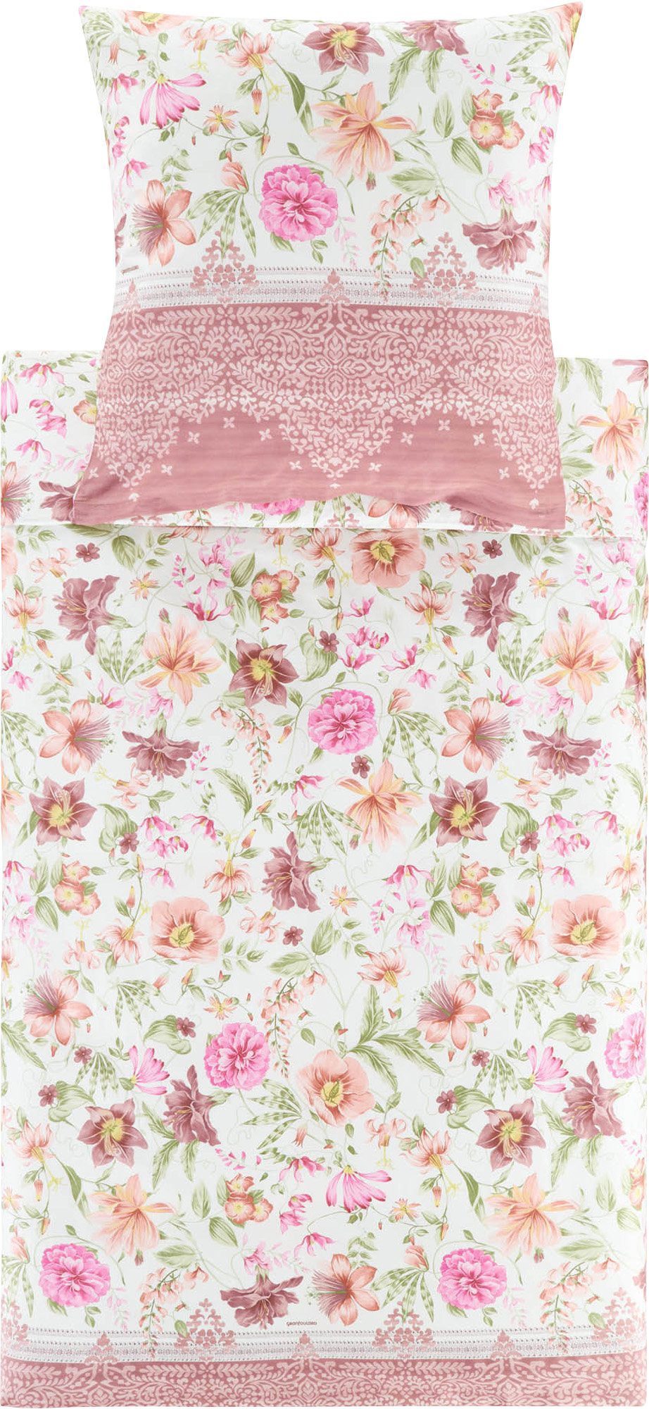 Bassetti Kissenbezug Kuschelkissenbezug "Casablanca", Blumen günstig online kaufen