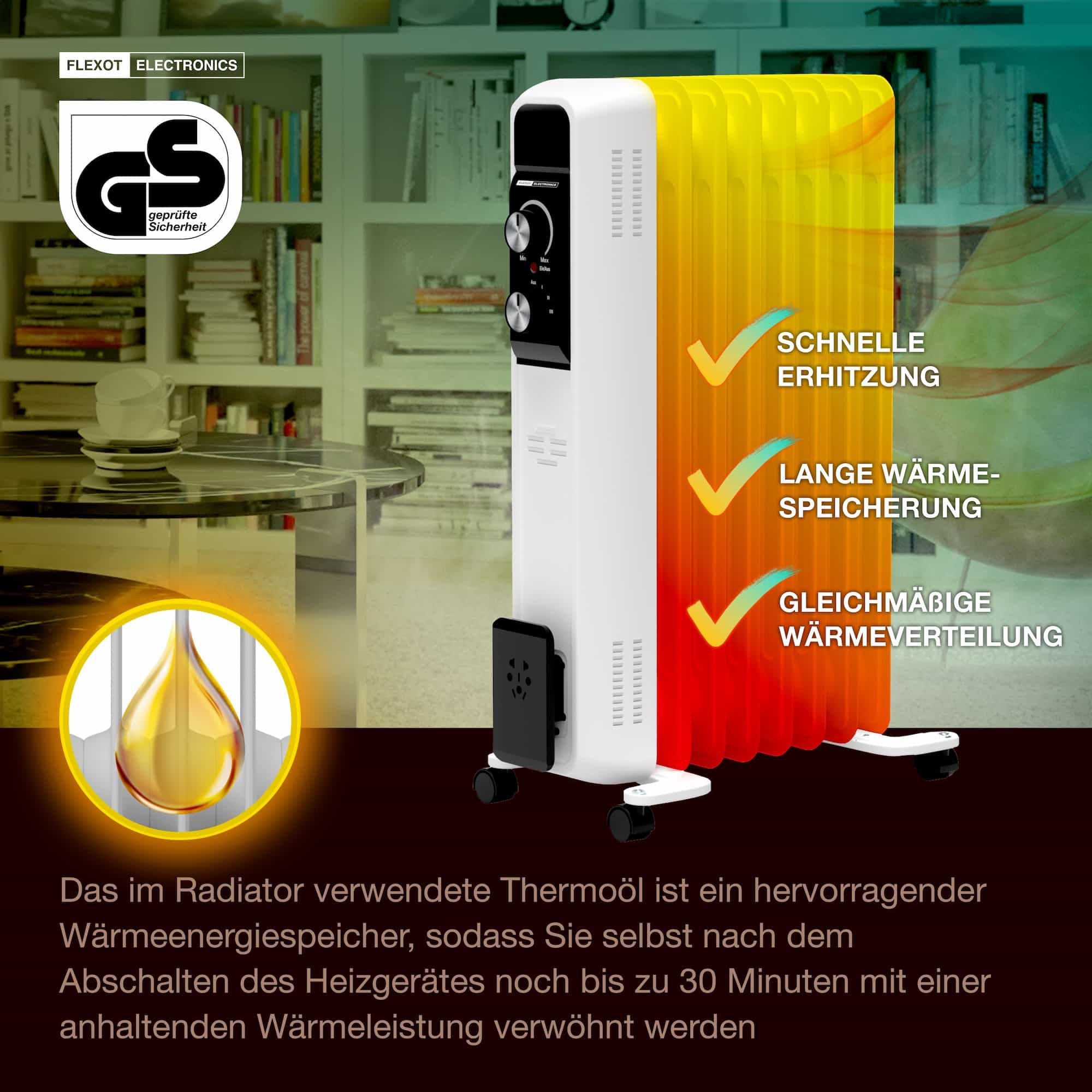 Flexot Ölradiator Flexot® F-2046 Ölradiatoren von günstig online kaufen