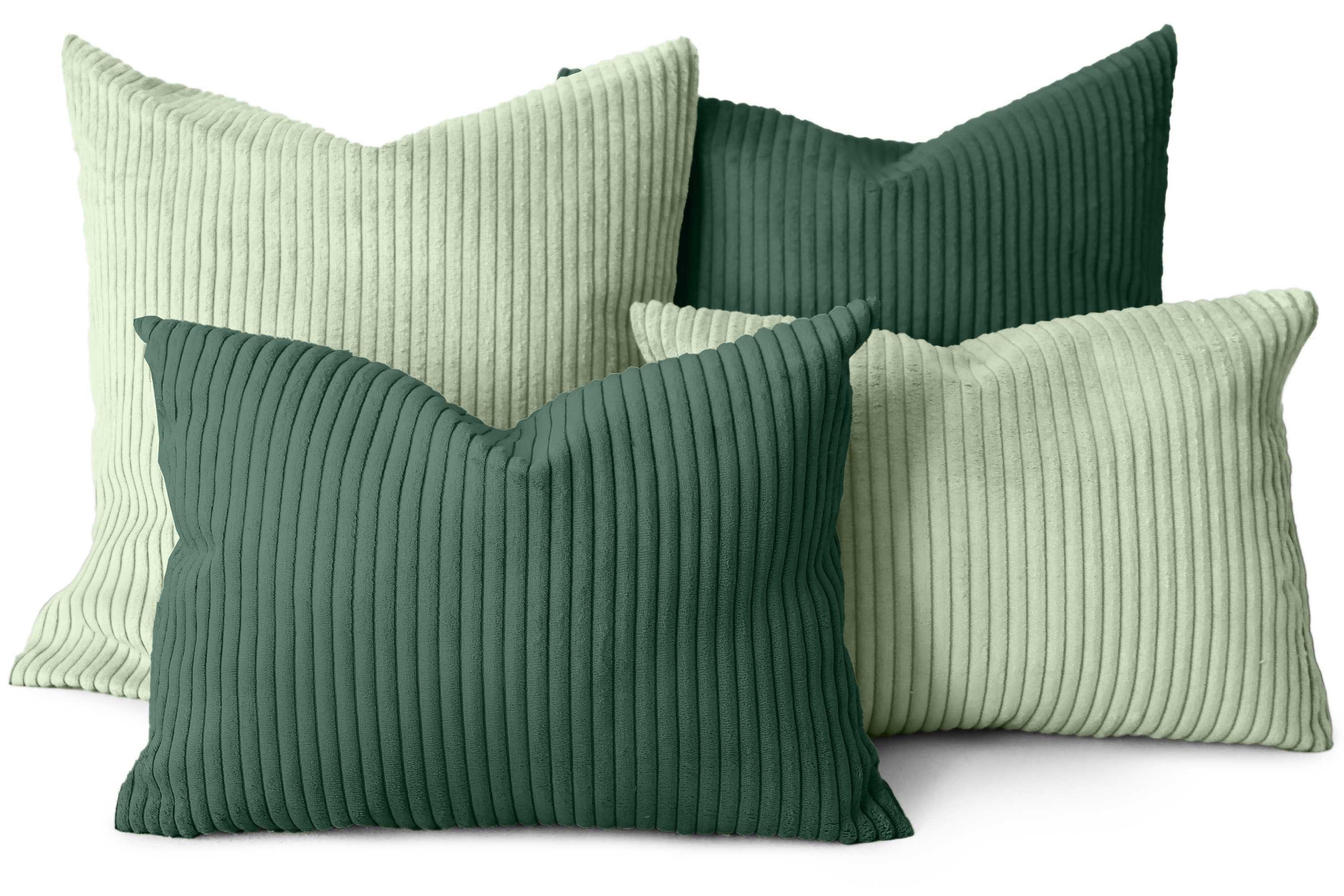 Amilian Kissenbezüge 4er Set - Kissenhüllen 40x40 + 35x45 cm - Dekokissen Bezüge, (4 Stück), Zierkissenbezüge Set 4 Stück für Dekokissen, Kissen, Zierkissen