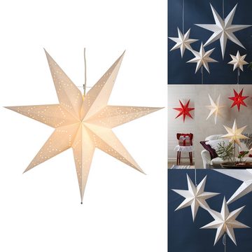 STAR TRADING LED Dekolicht Hängeleuchte Stern 'Sensy', creme, 54x51cm, Hängeleuchte Stern 'Sensy', creme, 54x51cm