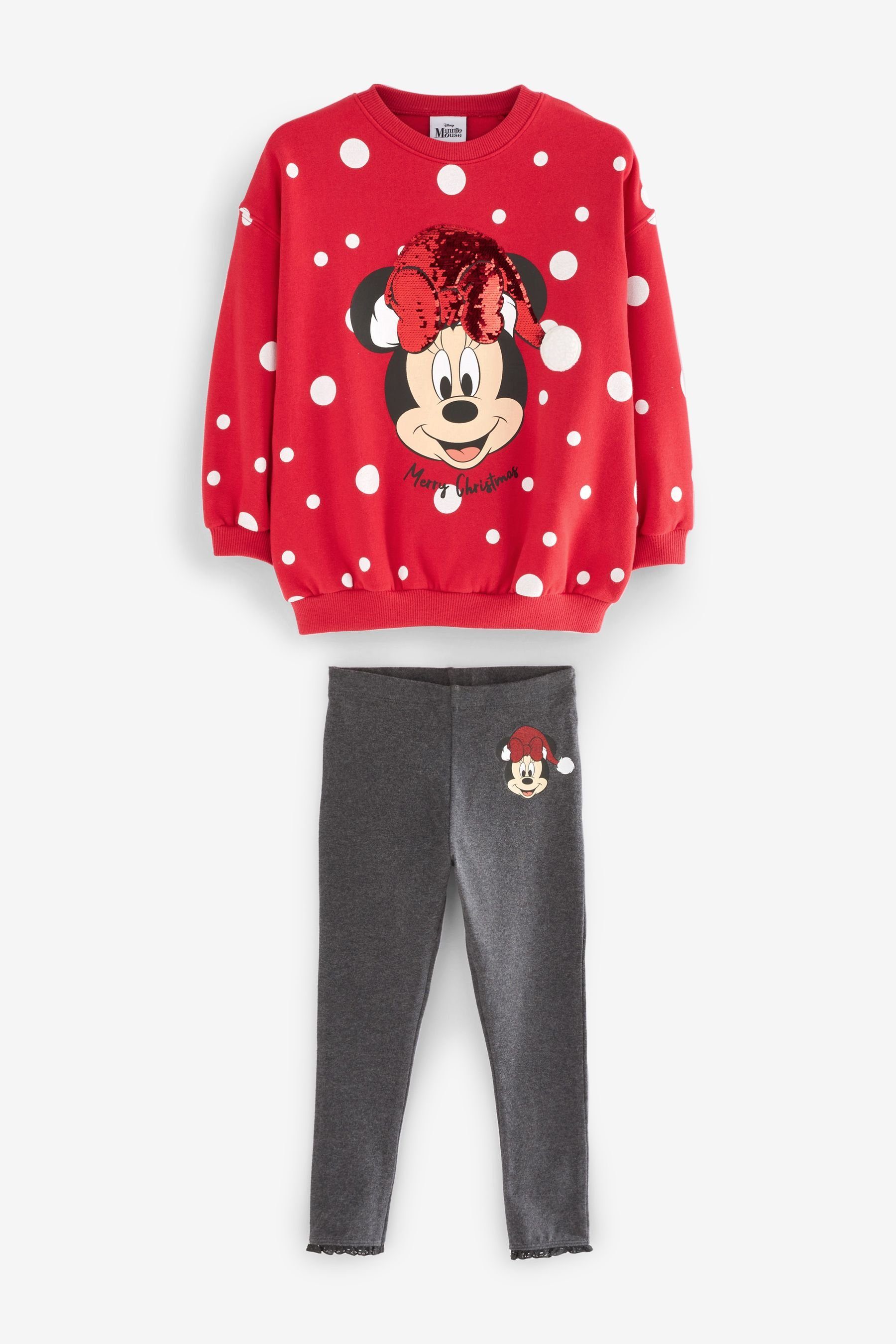 und Christmas mit Sweatshirt Next (2-tlg) Shirt Disney-Set Leggings Leggings &