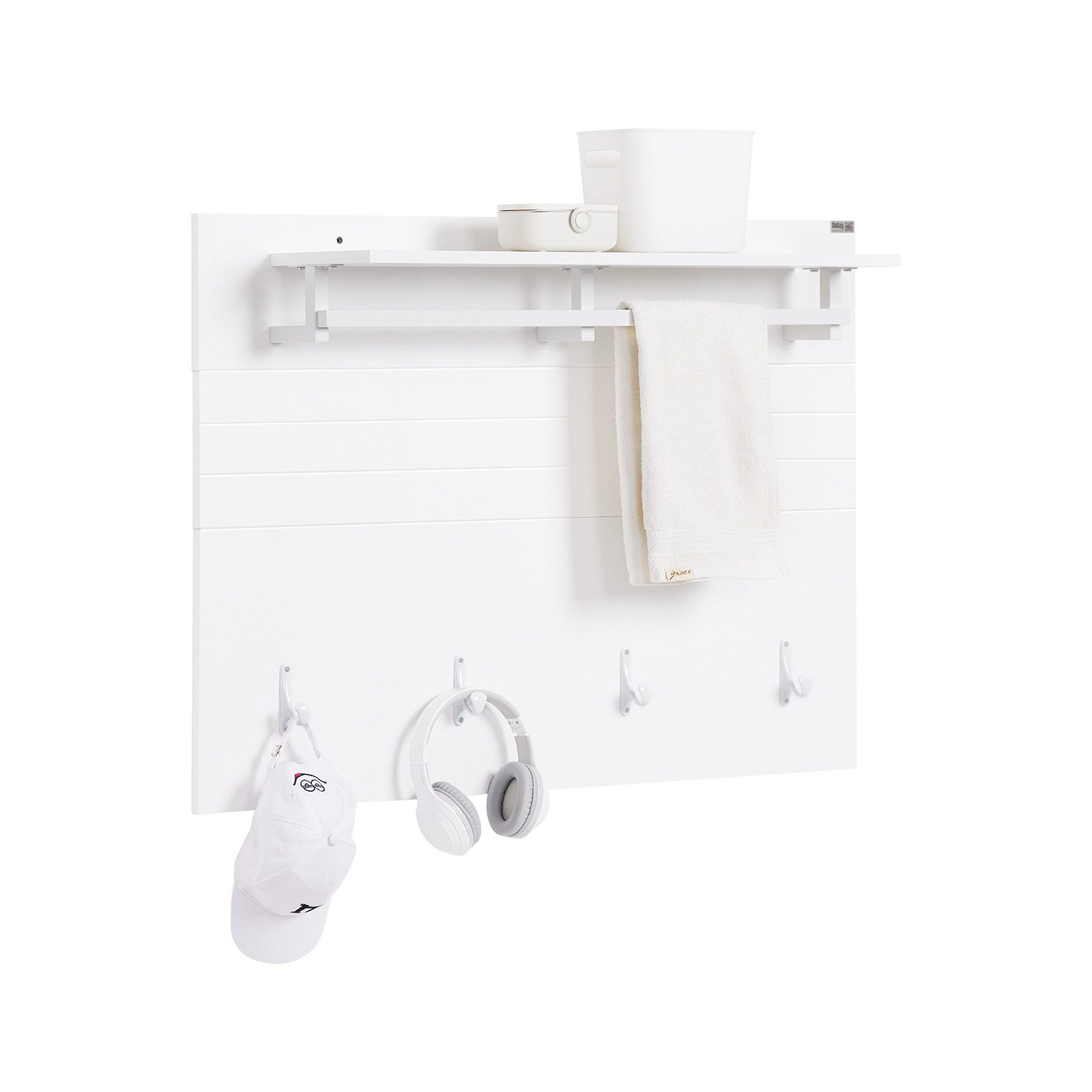 SoBuy Wandgarderobe FHK36, Flurgarderobe Kleiderhaken Hängeregal mit 3 Haken Garderobe von SoBuy