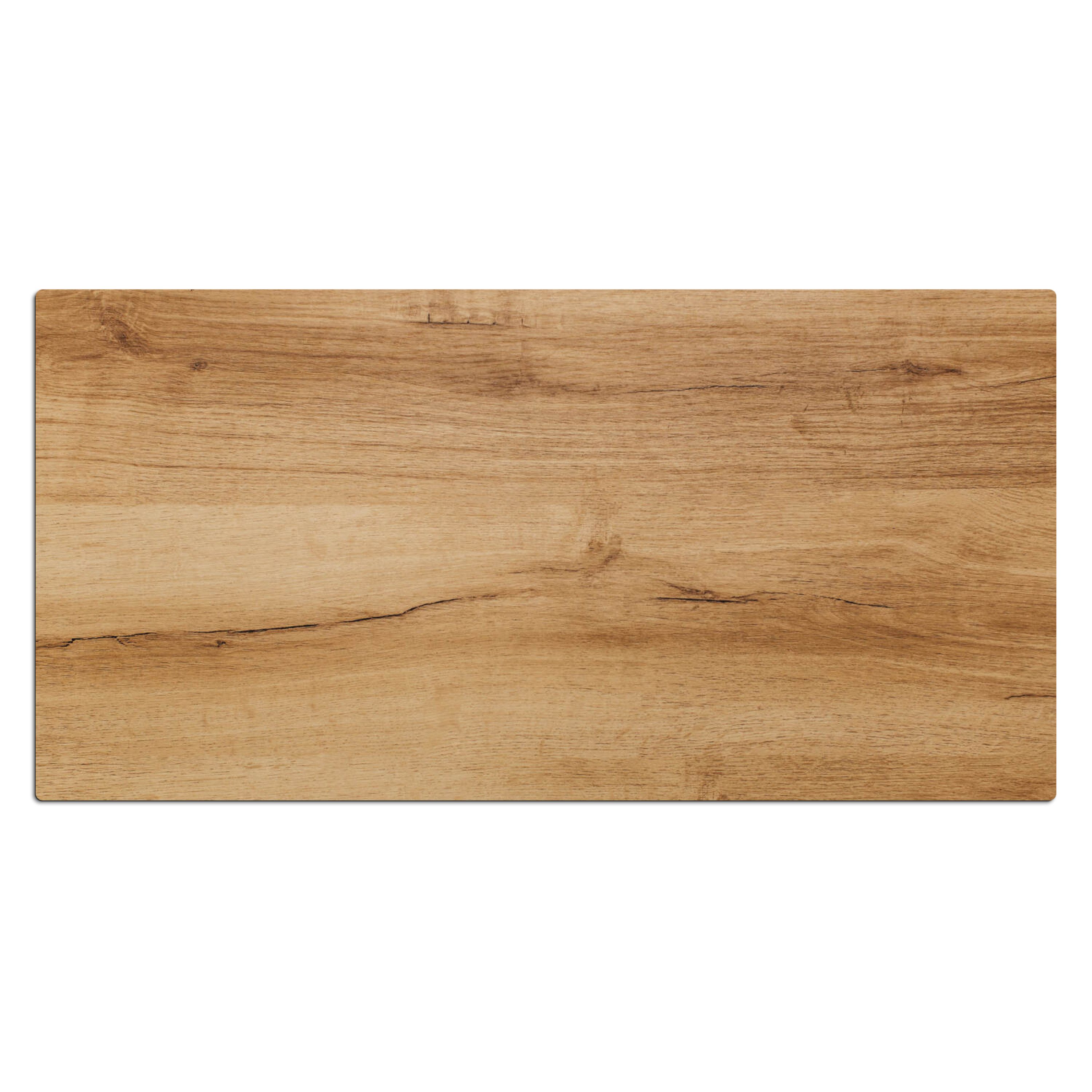 MuchoWow Gaming Mauspad Holzoptik - Braun - Holz (1-St), Gaming Mauspad XXL, Schreibtischunterlage, Desk Mat Groß, 80x40 cm – Bild 2 von 5