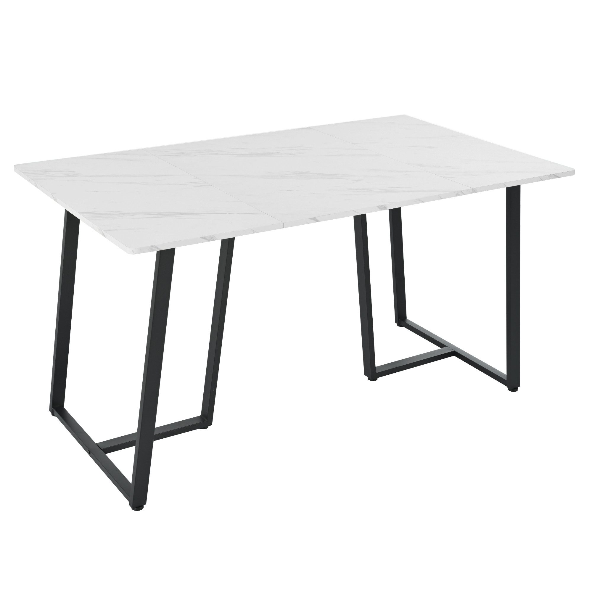 OKWISH Esstisch Küchentisch (rechteckig Küchentisch Marmoroptik günstig online kaufen