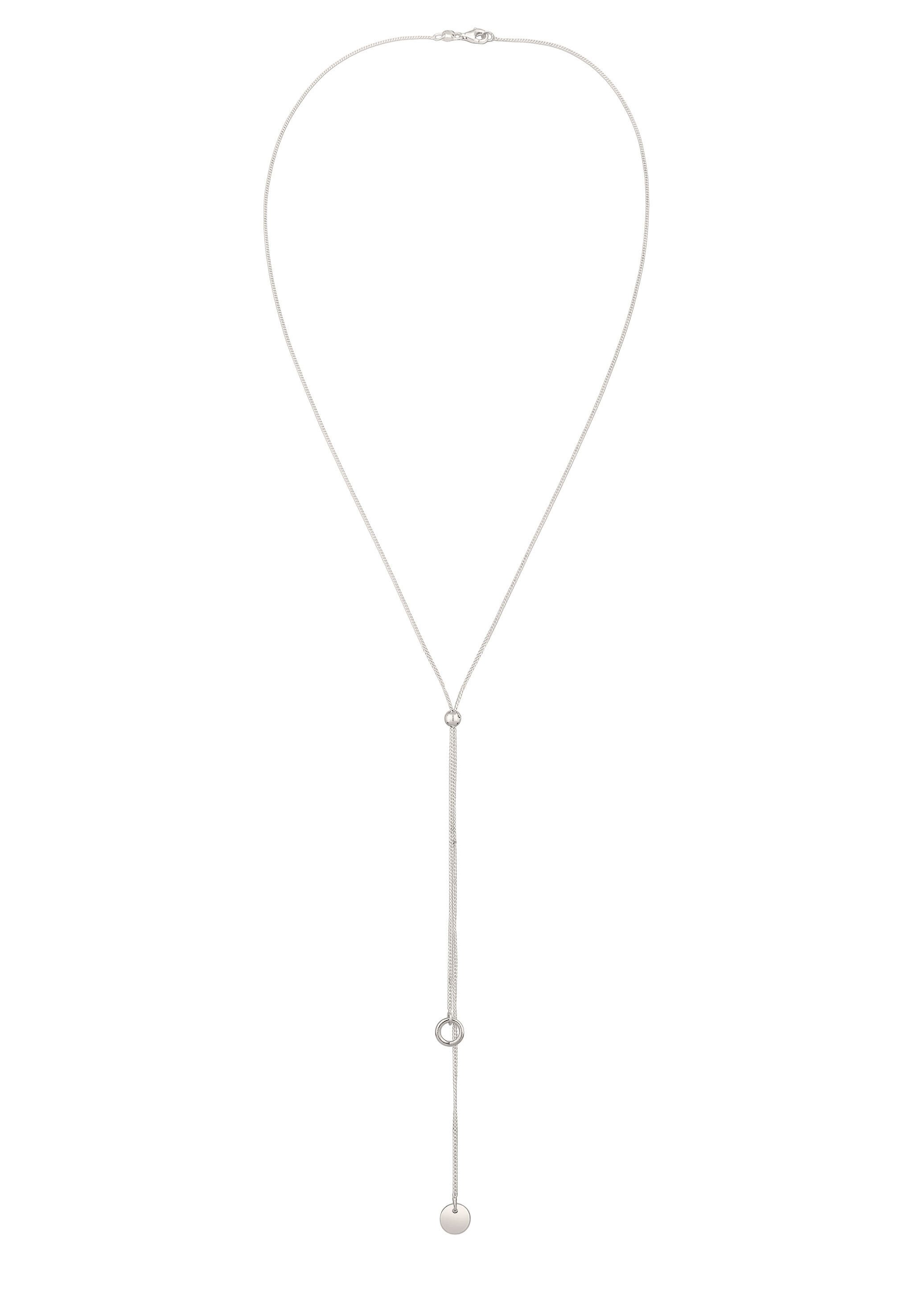 Elli Kette ohne Anhänger Y-Halskette Plättchen 925 Sterling Silber günstig online kaufen