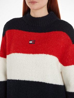 Tommy Jeans Strickpullover TJW COLORBLOCK SWEATER mit Logopatch