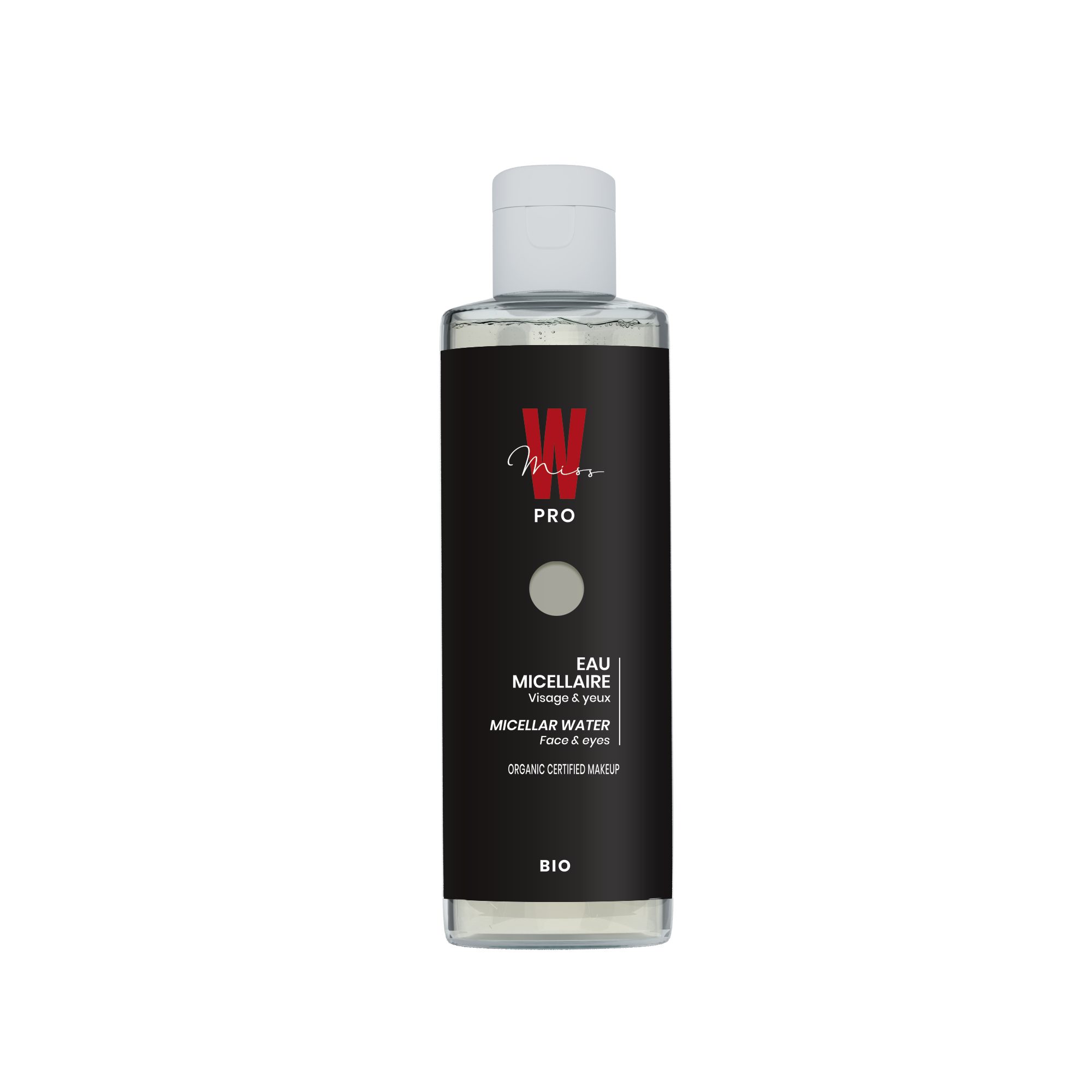 Miss W Pro Gesichtspflege Sanftes micellares Wasser für Gesicht und Augen, Perfekt für Gesicht und Augen – Bio, Vegan, Glutenfrei
