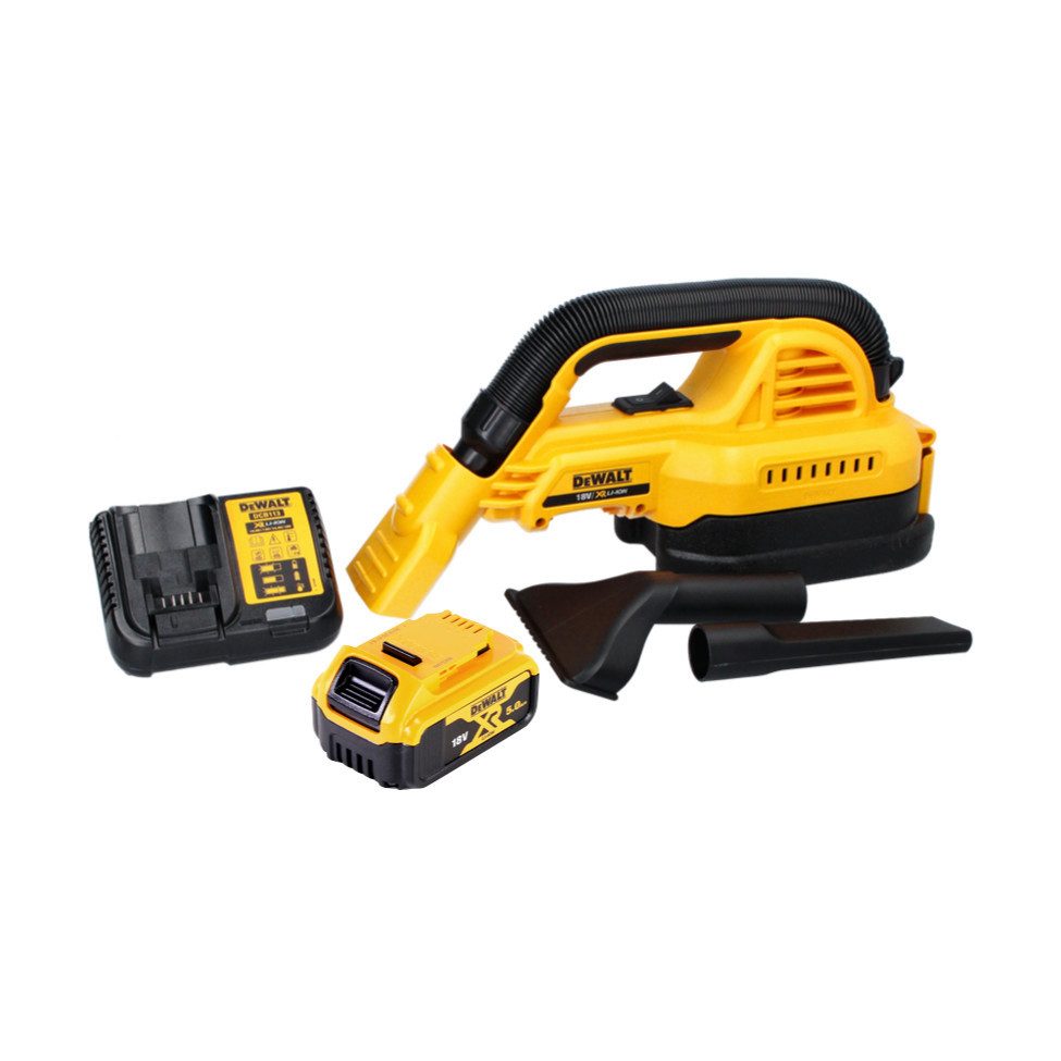 DeWalt Akku-Handstaubsauger DCV 517 P1 Akku Handstaubsauger 18 V 1,9 L + 1x Akku 5,0 Ah