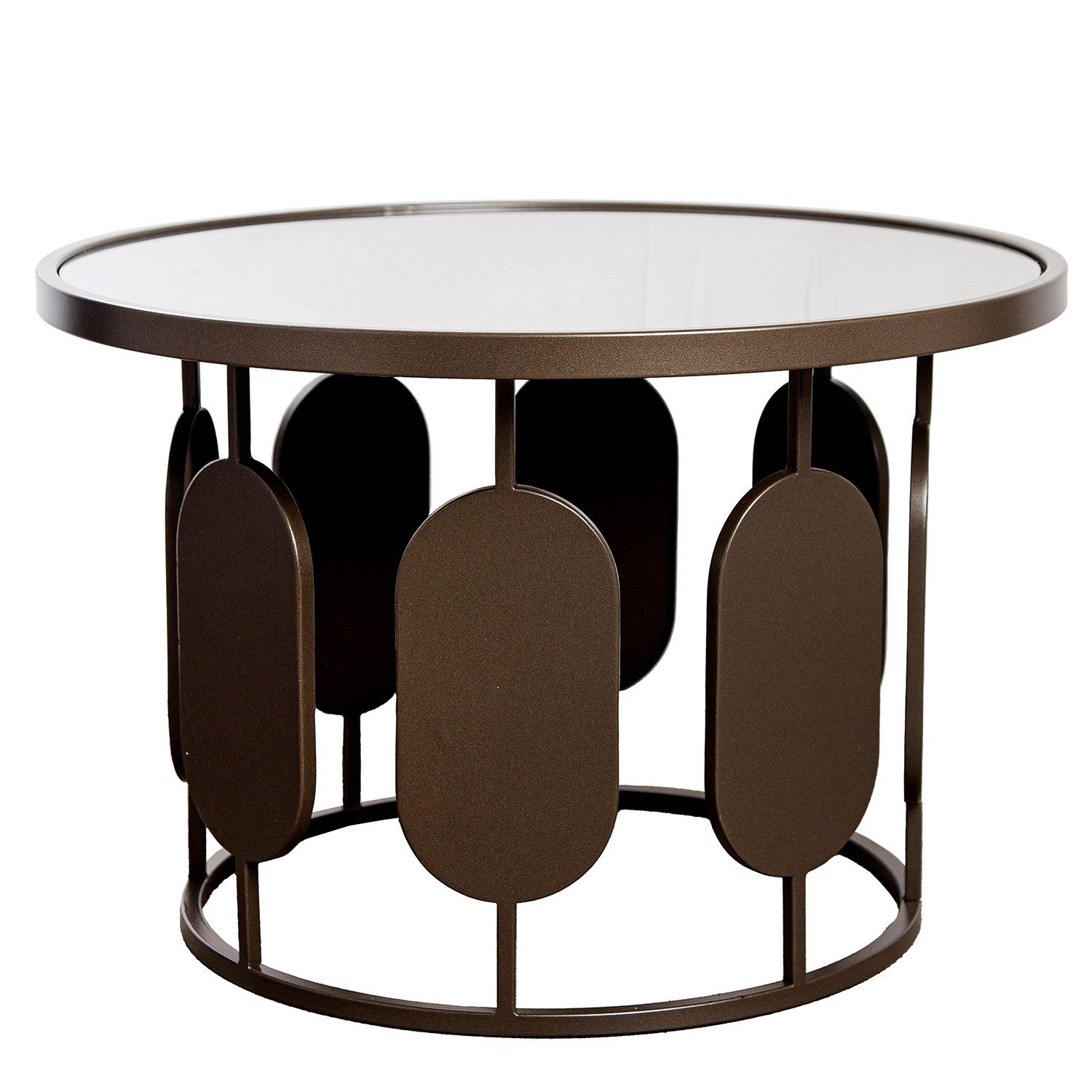 GILDE Beistelltisch ZULU Beistelltisch - anthrazit - Metall - Höhe 40cm x Ø 60cm - Ablage (1x Beistelltisch, Tische - Dekoration - Nachttisch - Wohnzimmer), Tisch - Ablagetisch - Couchtisch - Sofatisch