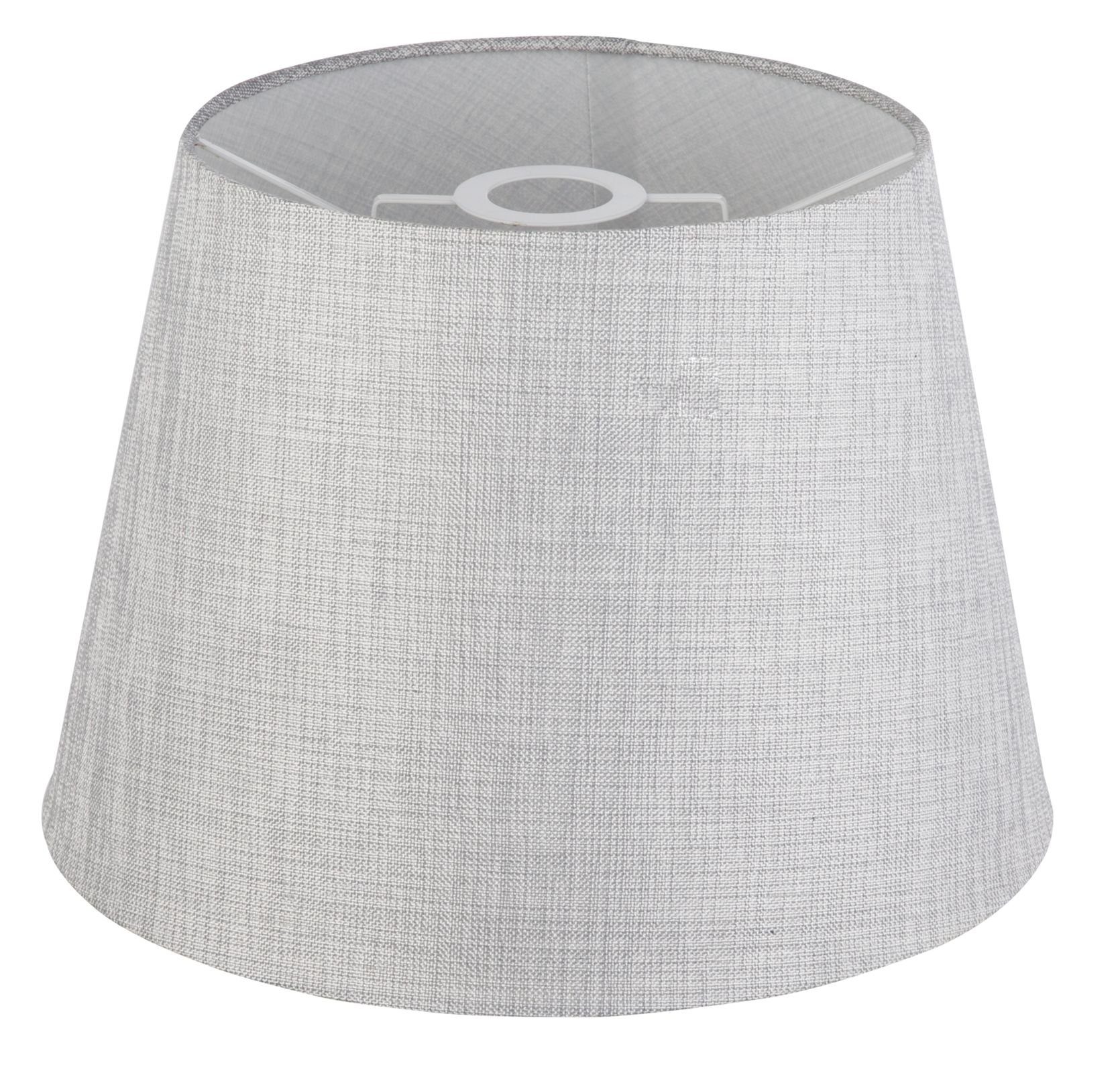 Globo Tischleuchte GLOBO Lampenschirm für Tischleuchten Grau Textilschirm Tischlampen 35