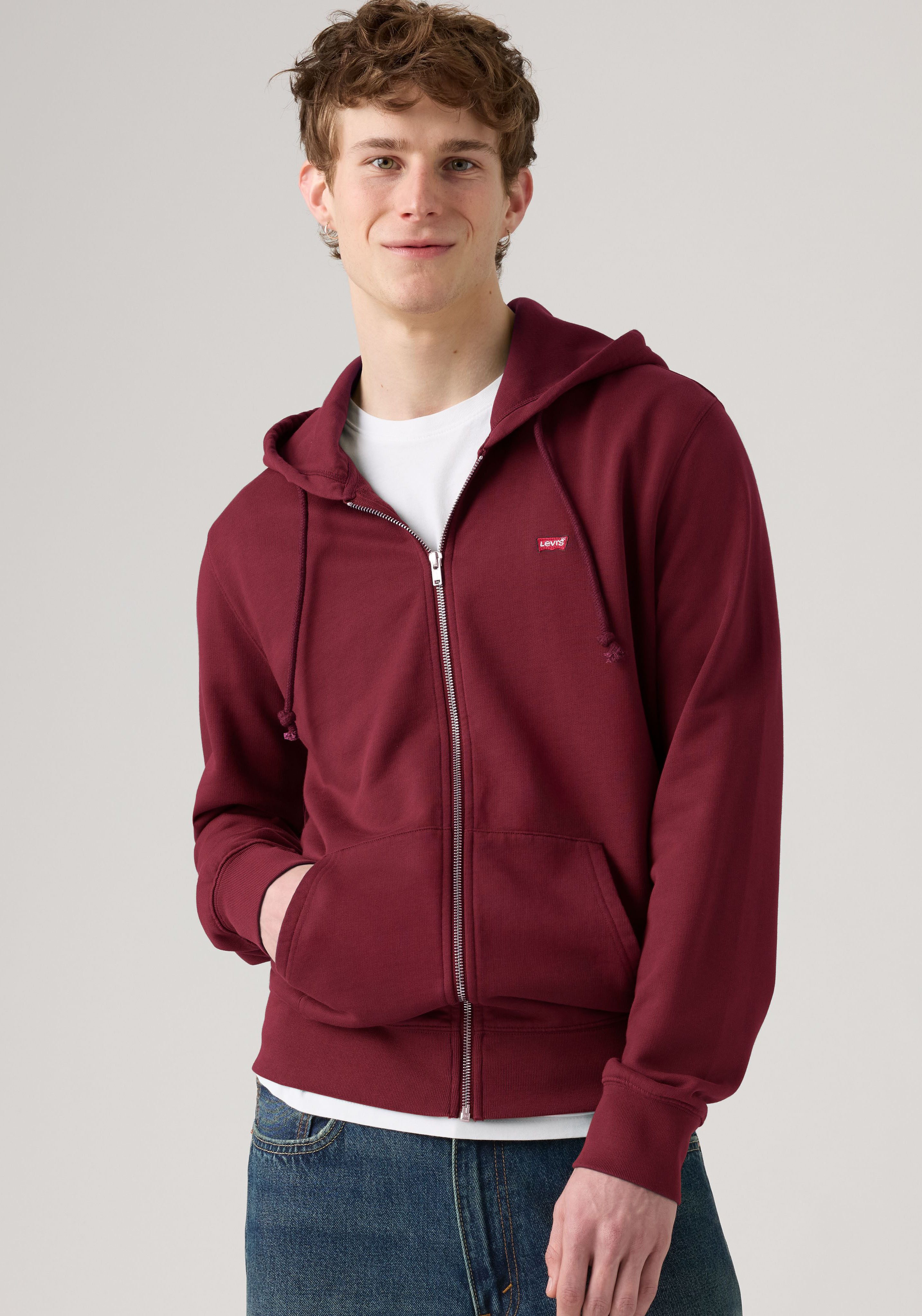Levi's® Kapuzensweatjacke NEW ORIGINAL ZIP UP mit Logo-Stickerei und Kängurutasche – Bild 2 von 4