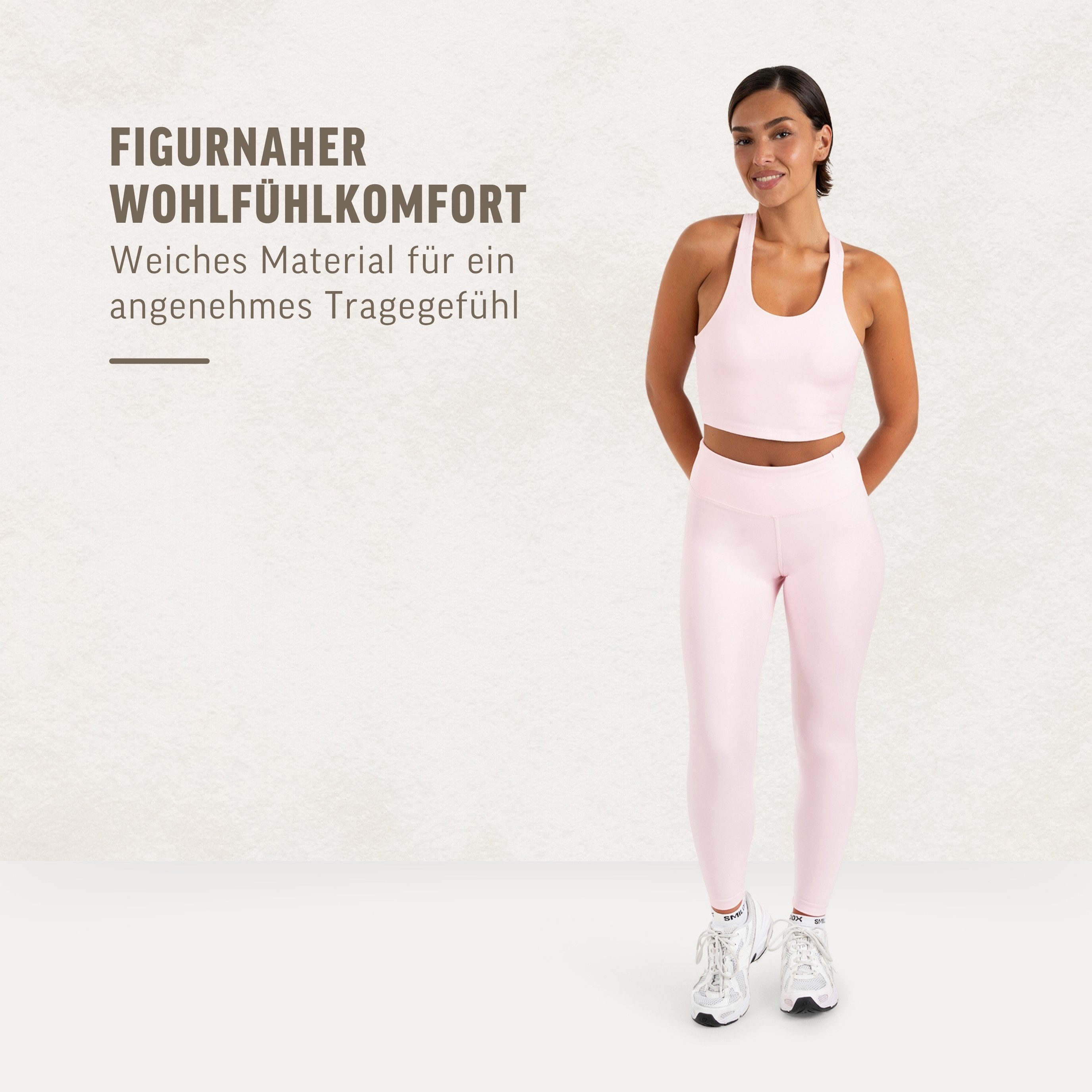Smilodox Leggings Sorea Damen, Yogaleggings, High Waist, Stretch, für Gym & Alltag Blickdicht, Soft Touch, Shaping Effekt, Training & Pilates – Bild 3 von 5