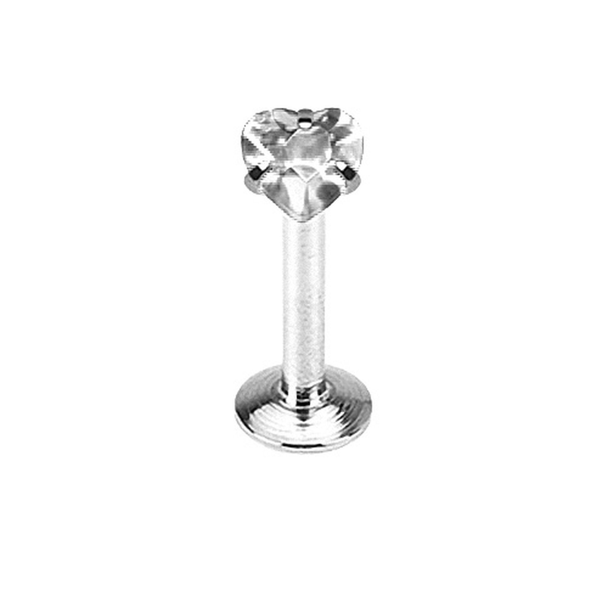 Taffstyle Piercing-Set Piercing Labret Lippenstecker Kristall Herz, Lippenp günstig online kaufen
