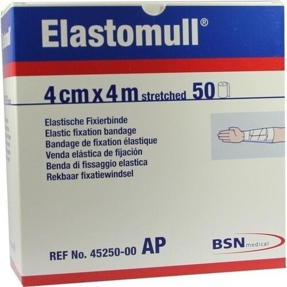 Elastomull Bandage ELASTOMULL 4 cmx4 m elast.Fixierb.45250 50St