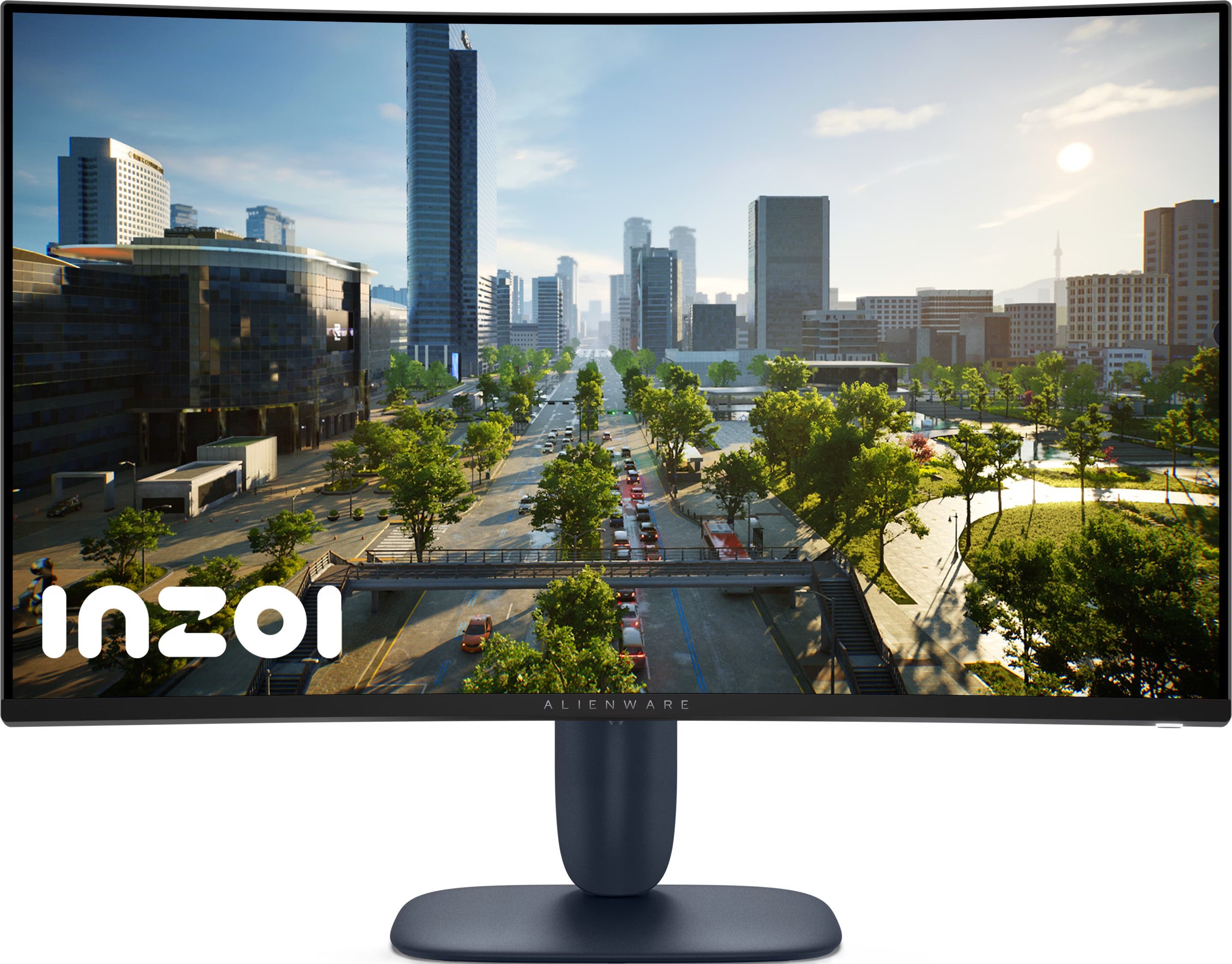 Dell Alienware AW3225DM Curved-Gaming-Monitor (2560 × 1440 px, QHD, 0.03 ms Reaktionszeit, 240 Hz, QD-OLED, QD-OLED, 240 Hz, G-SYNC/FreeSync, Anti-Glare, AlienFX Beleuchtung)
